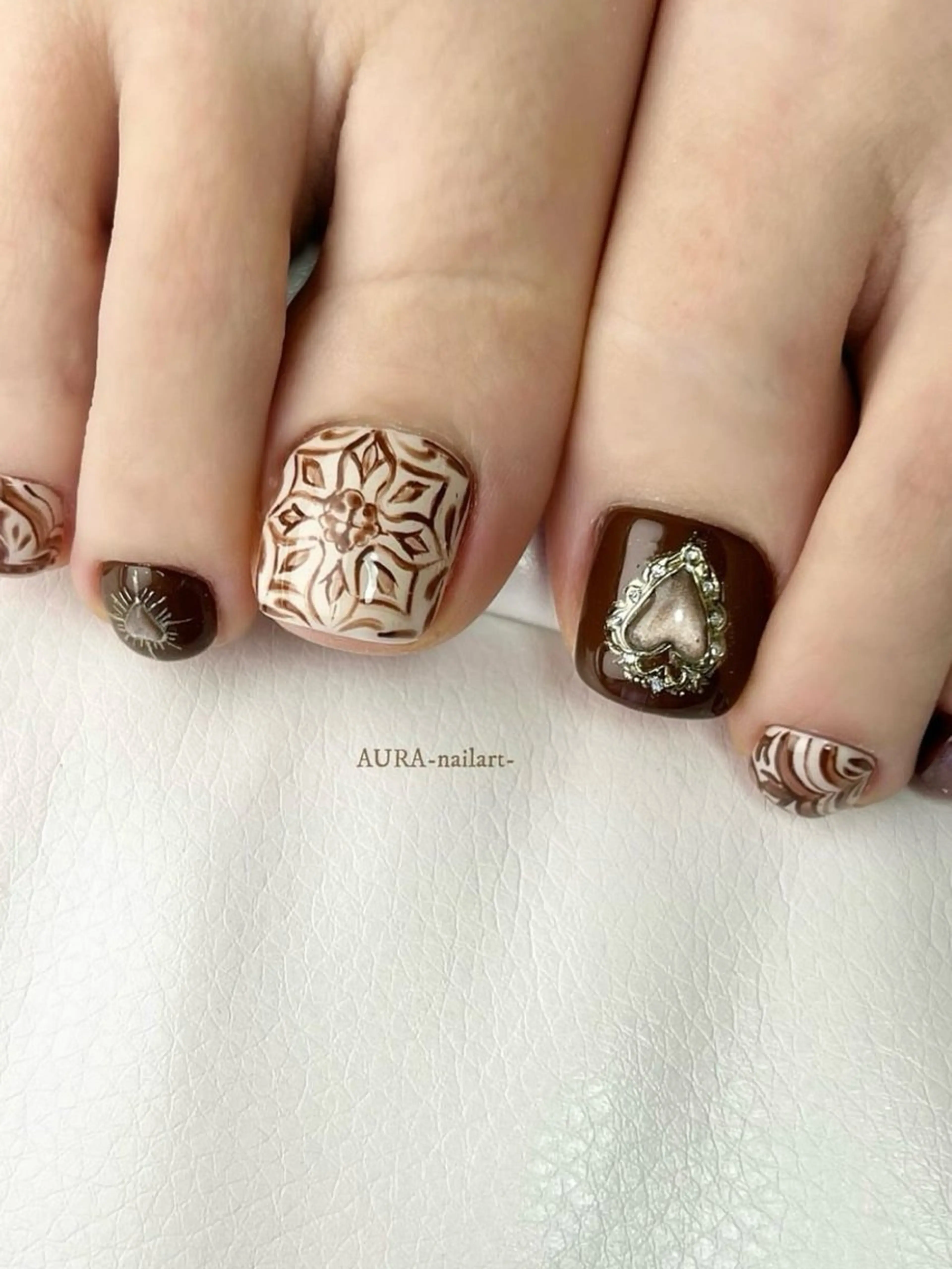 ネイル ハンドネイル AURA nailartのネイルデザイン