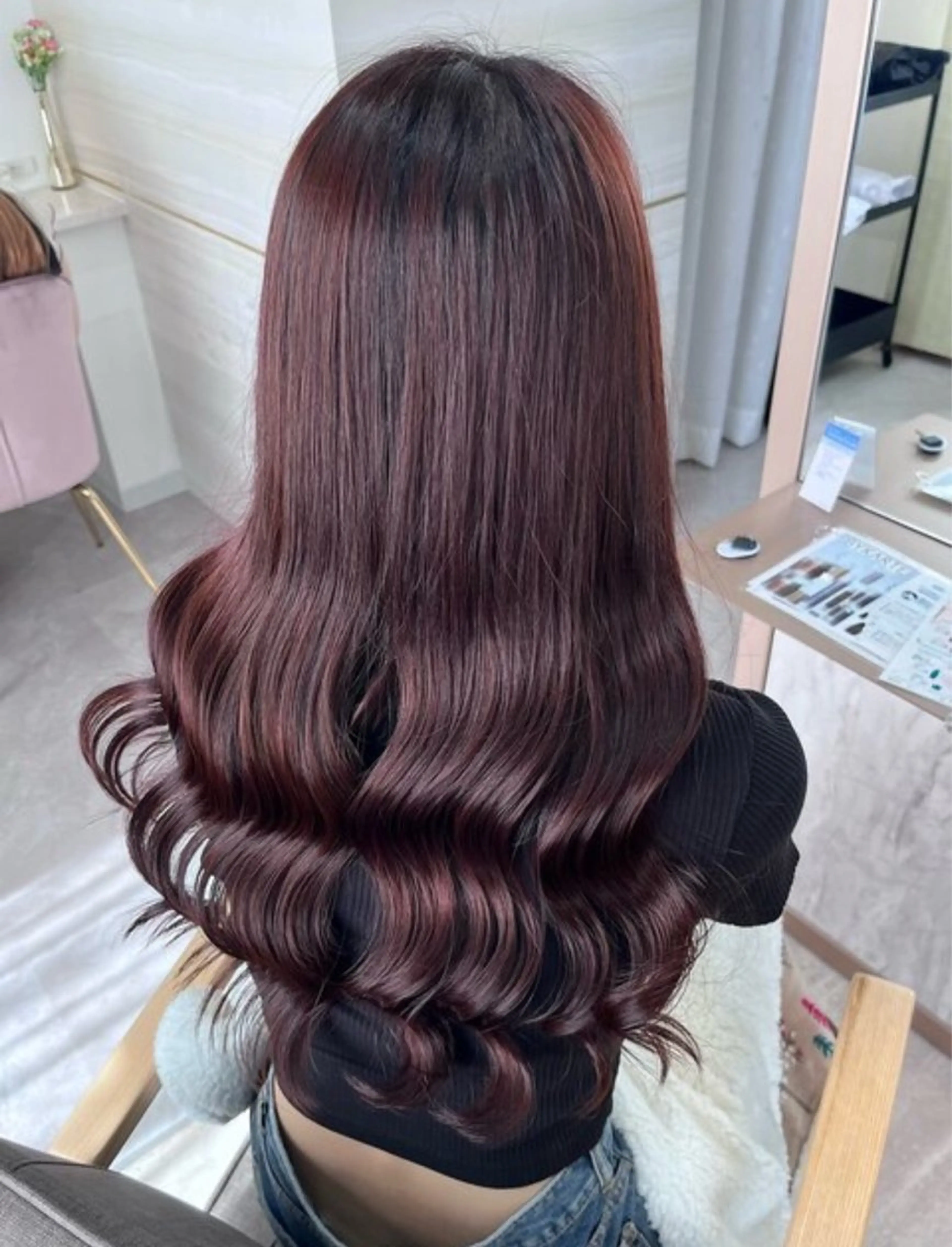 ロング 💘Kurea💘 艶髪/韓国/暗髪のヘアスタイル