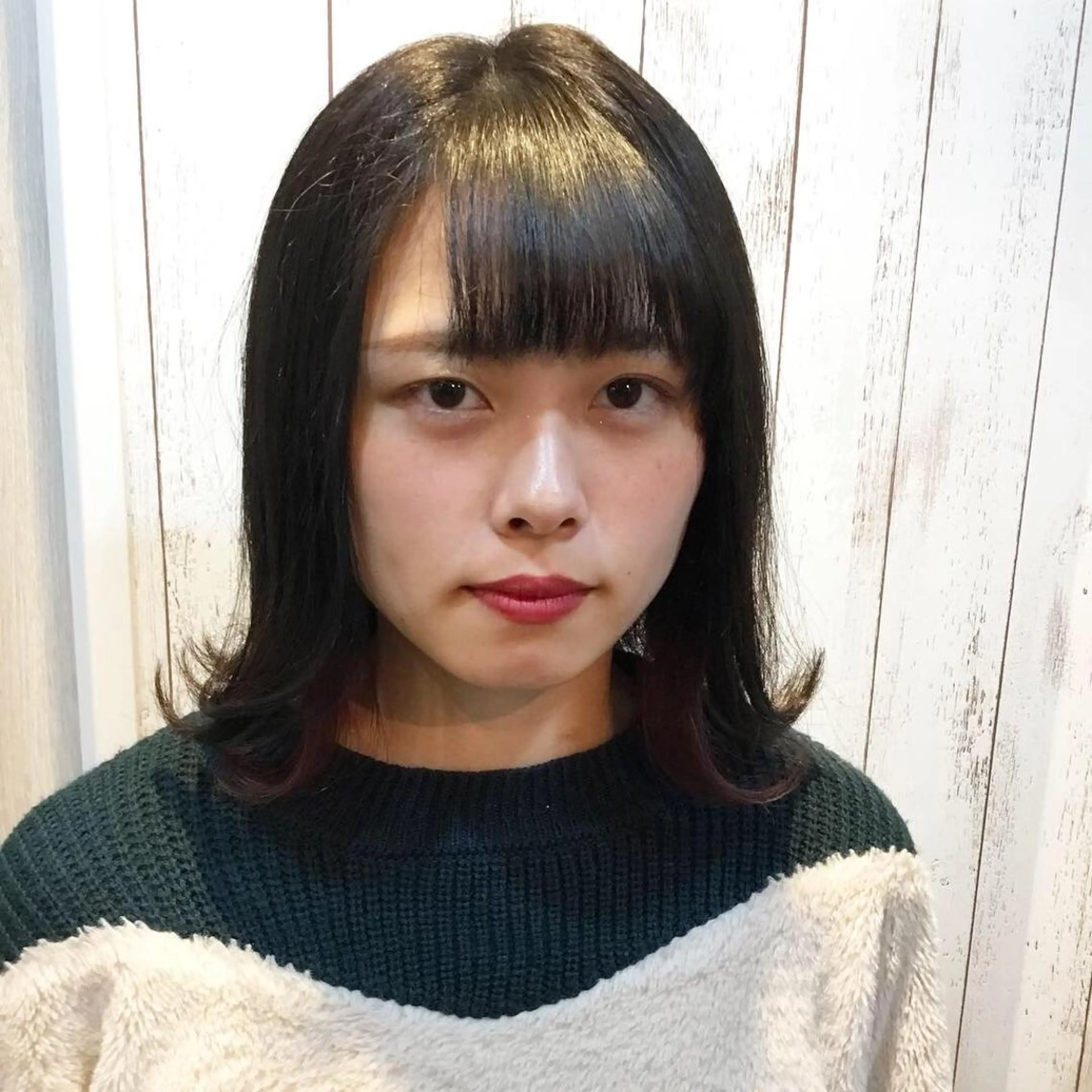 ミディアム カラー 金崎 新吾のヘアスタイル