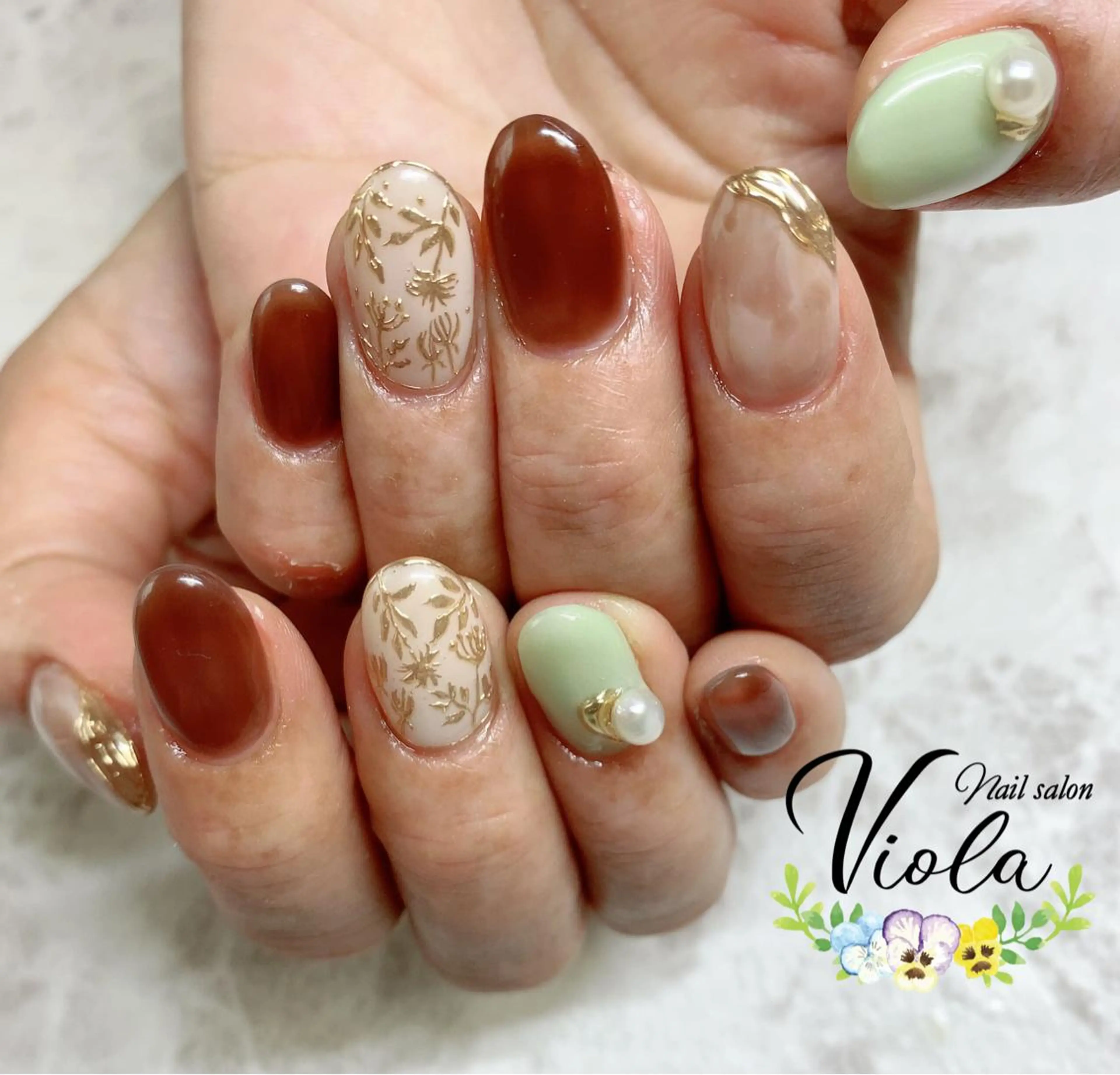 ネイル ハンドネイル Nailsalon Viola所属・ネイルサロン Violaのネイルデザイン