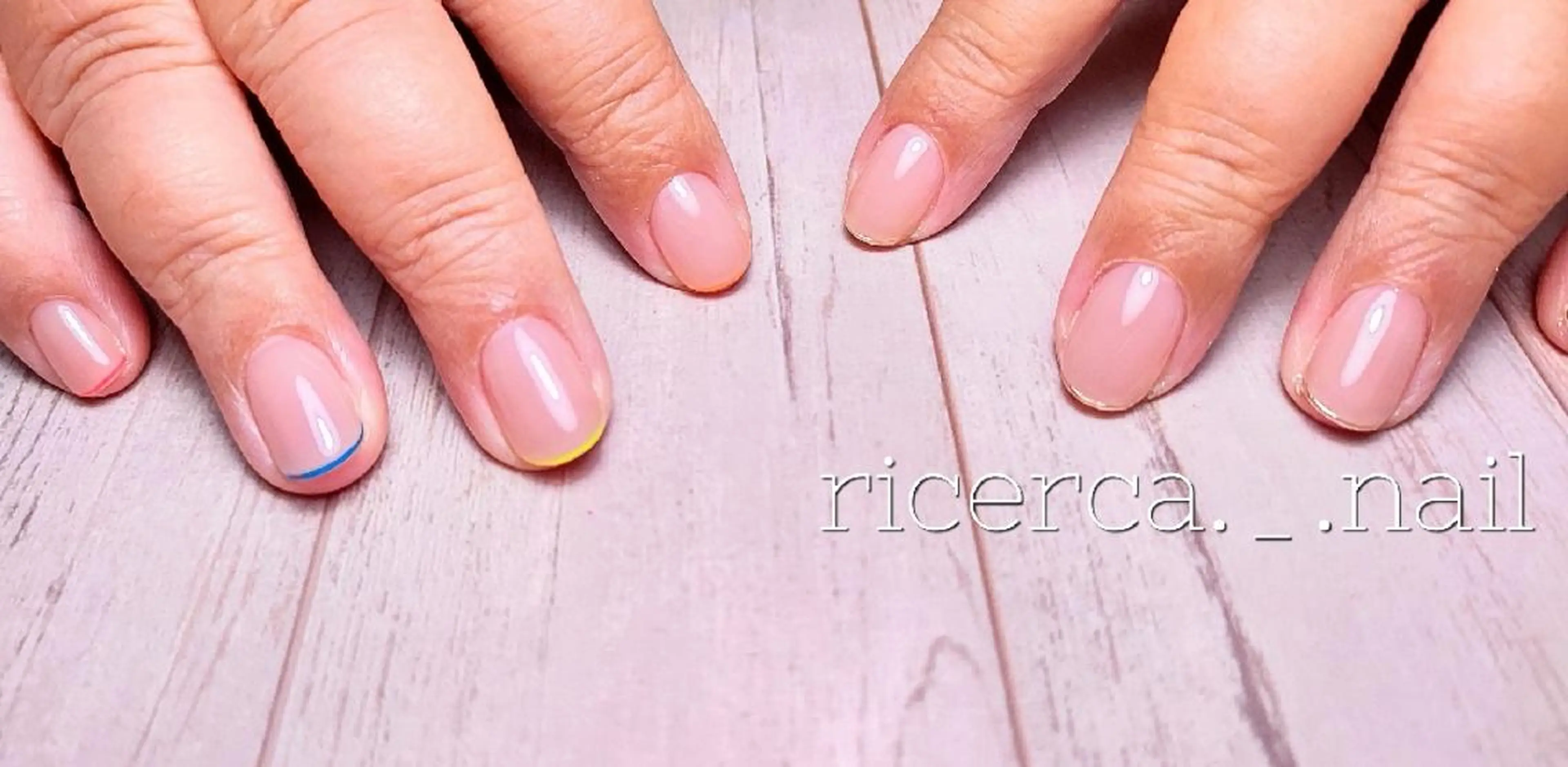 ネイル フレンチネイル ricerca._. nail ちゃこのネイルデザイン