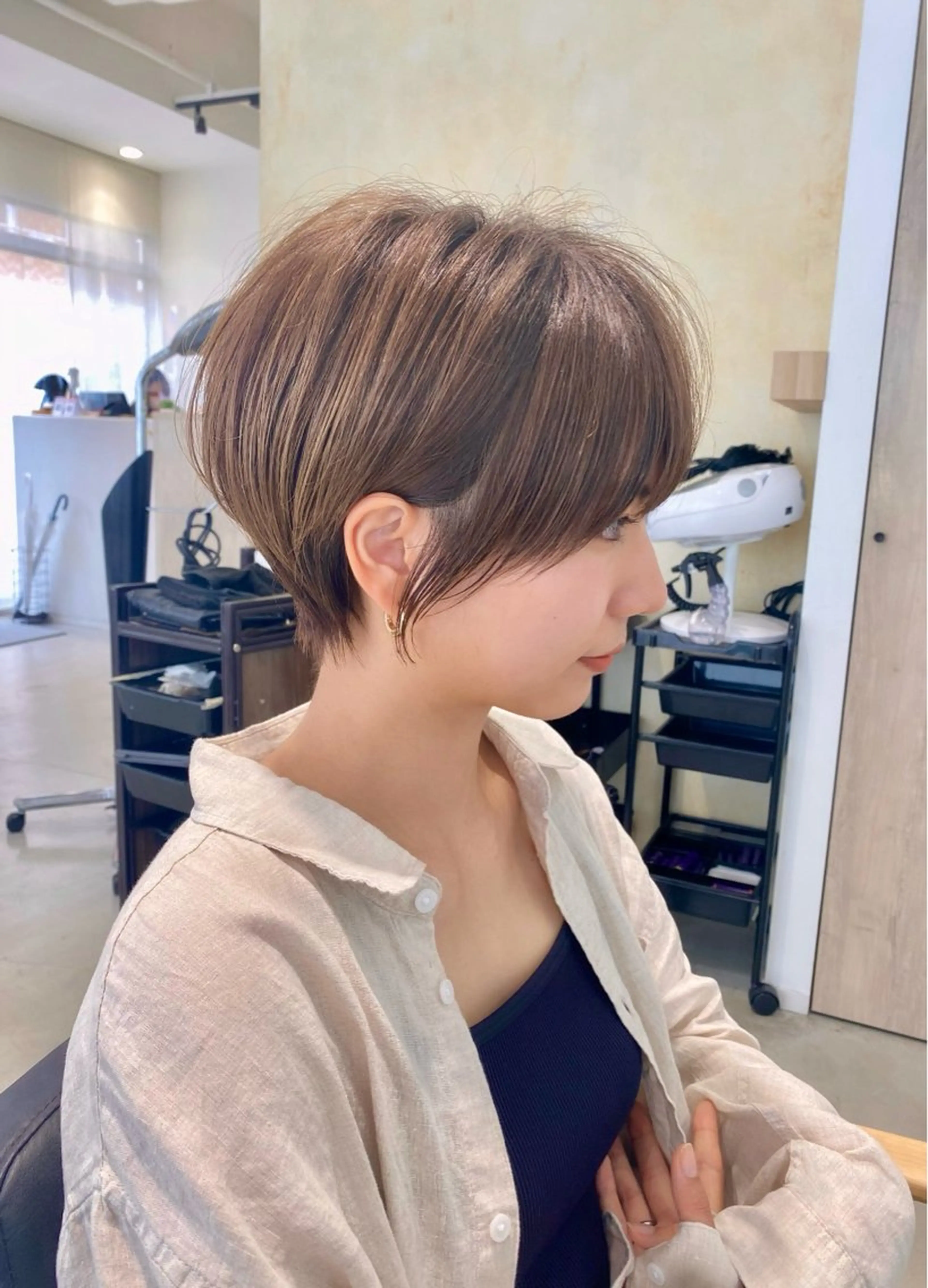 ショート ショートボブ ハンサムショート ボブ くびれヘア 似合わせカット パーソナルカラー診断 骨格診断 顔タイプ診断 パーソナルカラー骨格 顔タイプ　小幡のその他イメージ