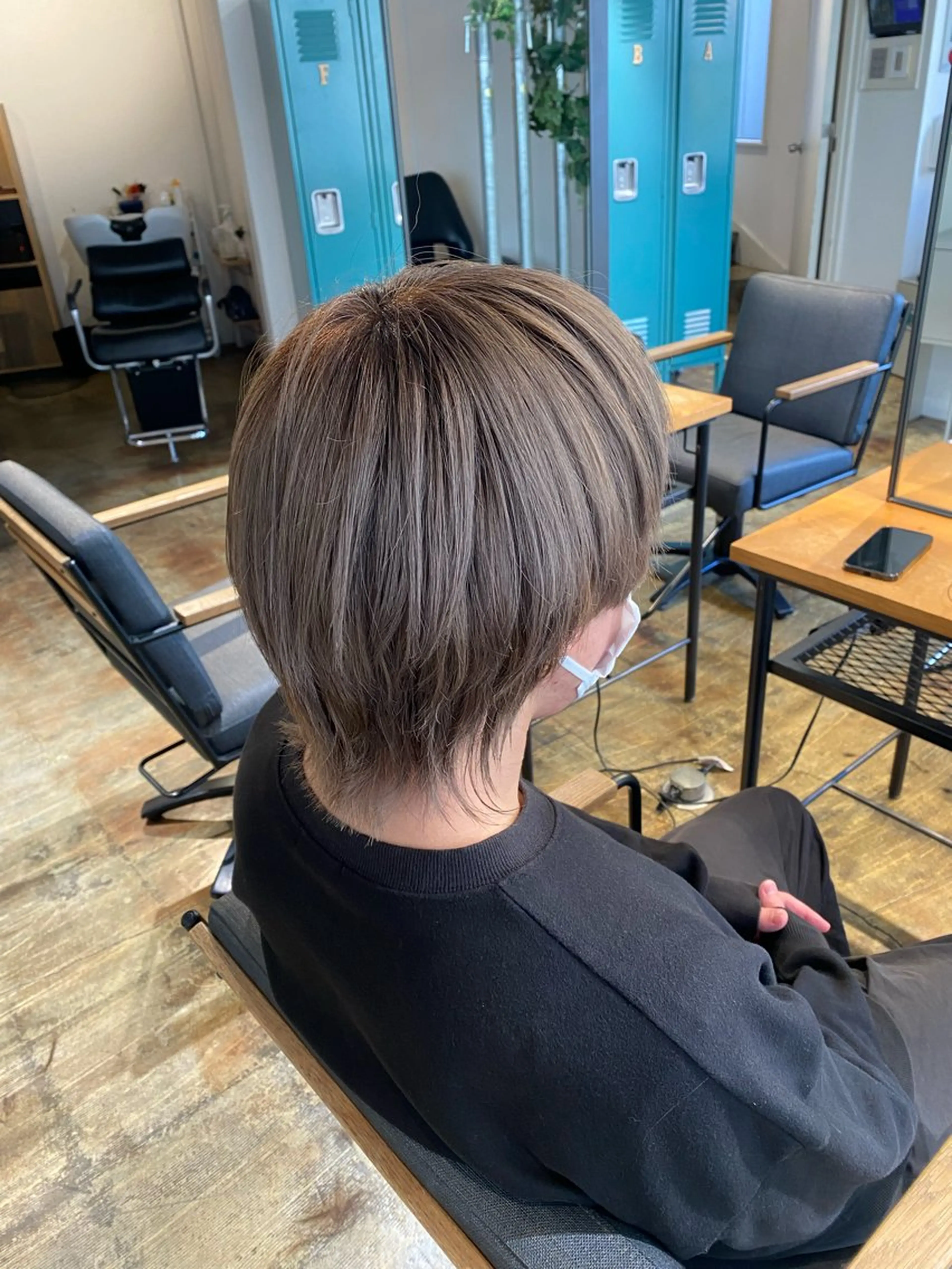 ショート カラー メンズ メンズハイトーン マッシュウルフ マッシュ メンズウルフカット ベージュカラー BELO/ yuzuのヘアスタイル