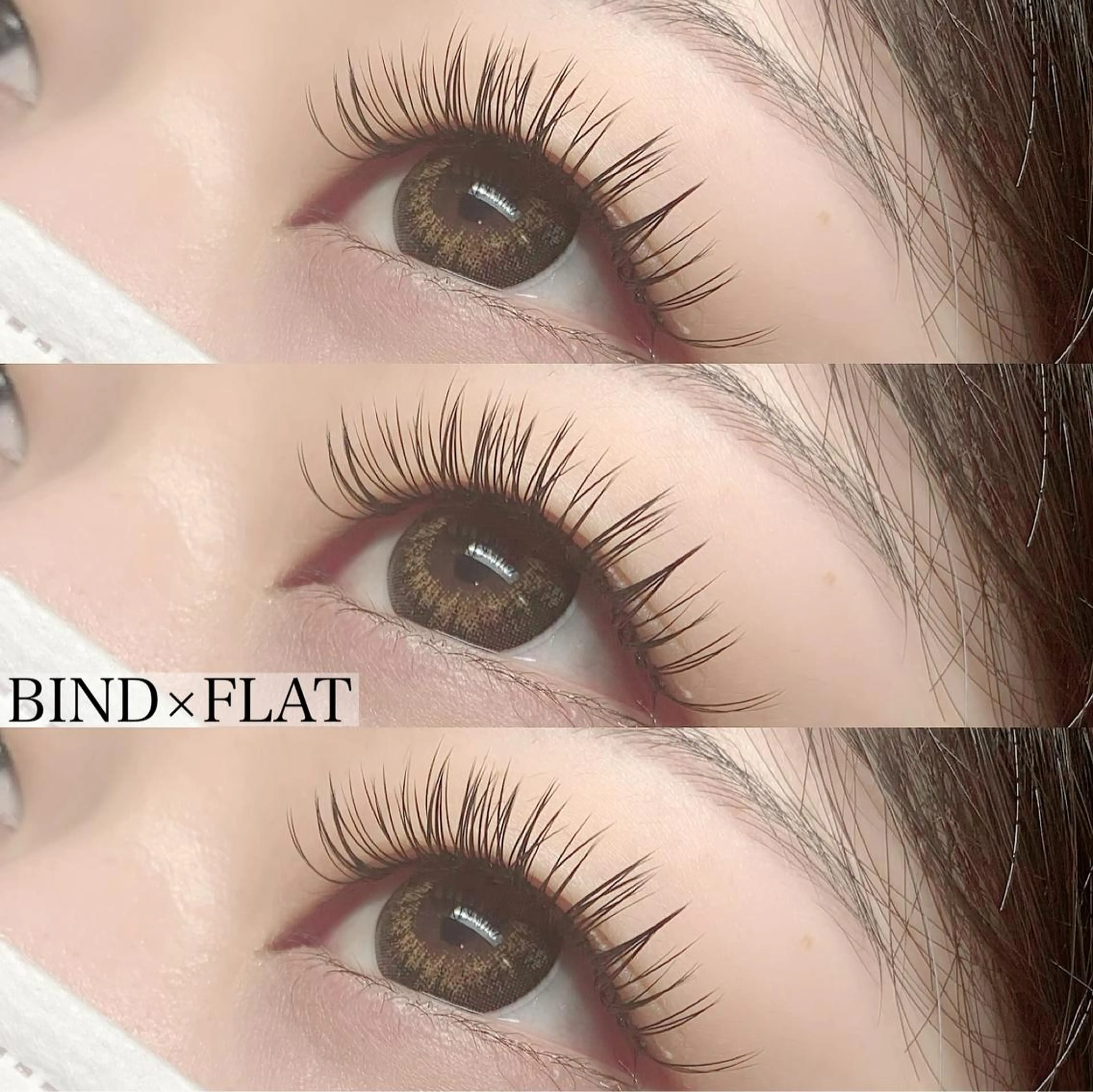 マツエク・マツパ アイブロウ バインドロック フラットラッシュ 池袋駅韓国風🇰🇷 束感💗Tomoのマツエク・マツパデザイン