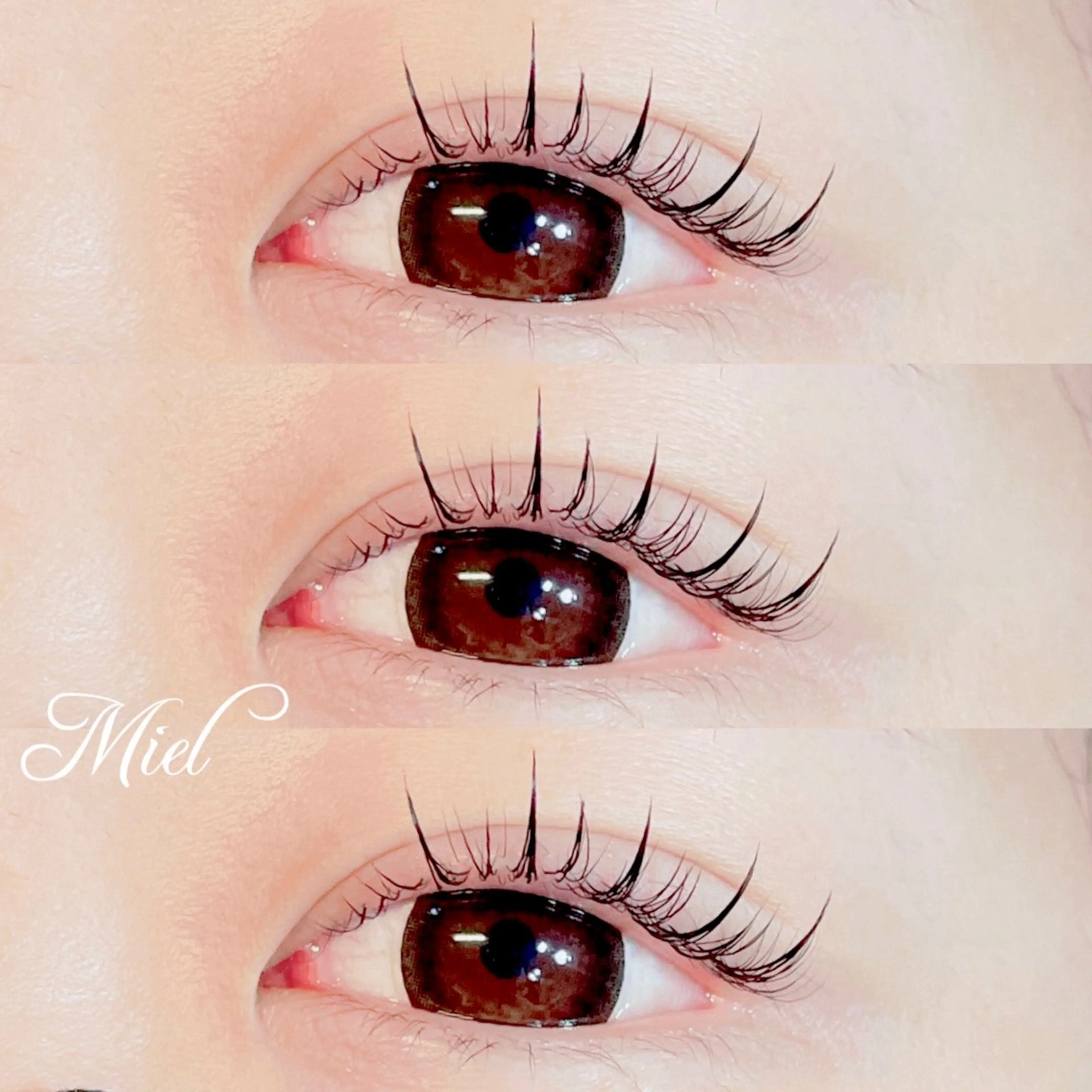 マツエク・マツパ カラーマツエク フラットラッシュ ナチュラル ボリュームラッシュ ワンホンマツエク Mori ✨Mystical✨のマツエク・マツパデザイン