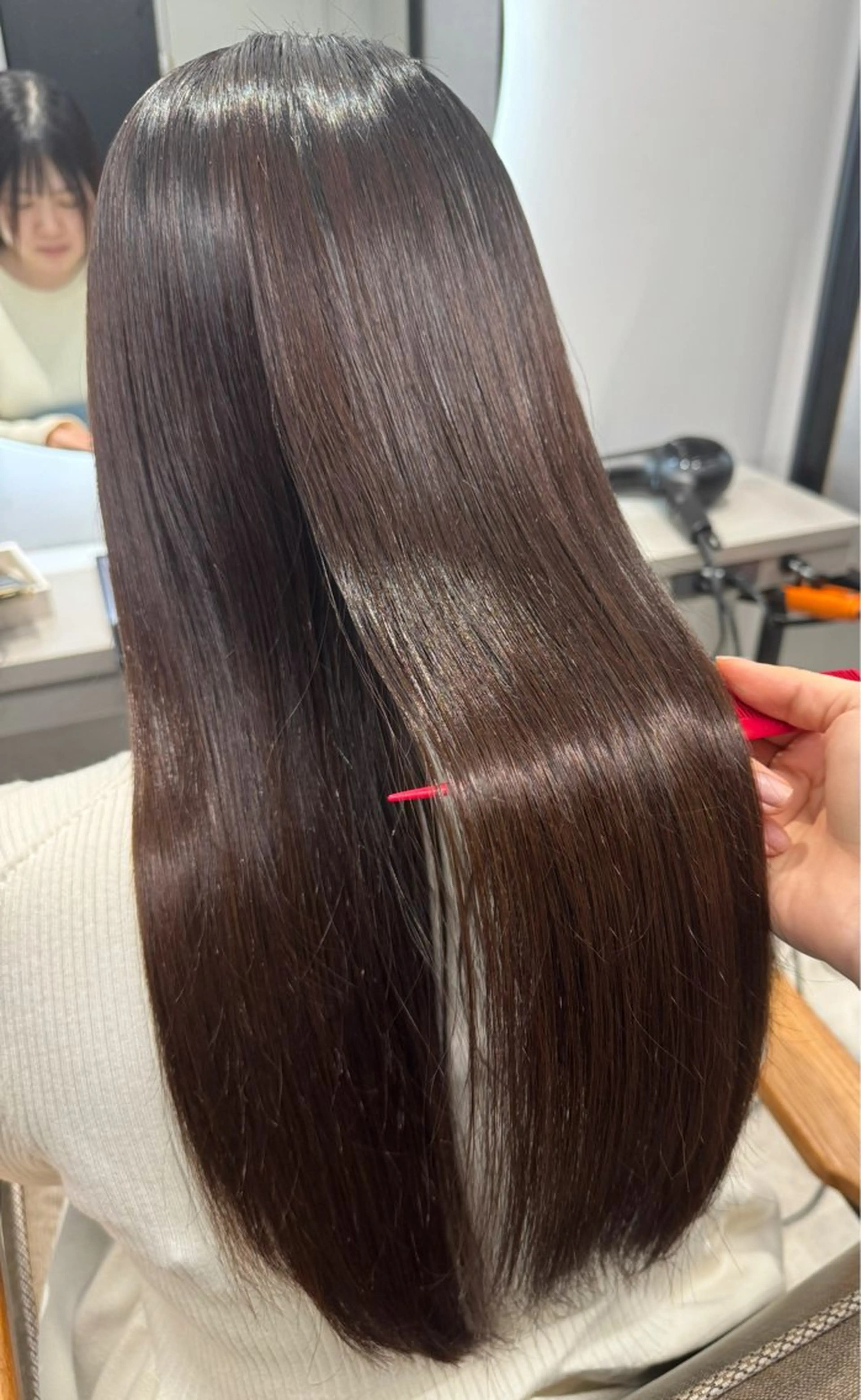 セミロング カラー パーマ カット ヘアカラー 縮毛矯正 トリートメント ハイライト/透明感 カラー🏝️あんじゅのヘアスタイル