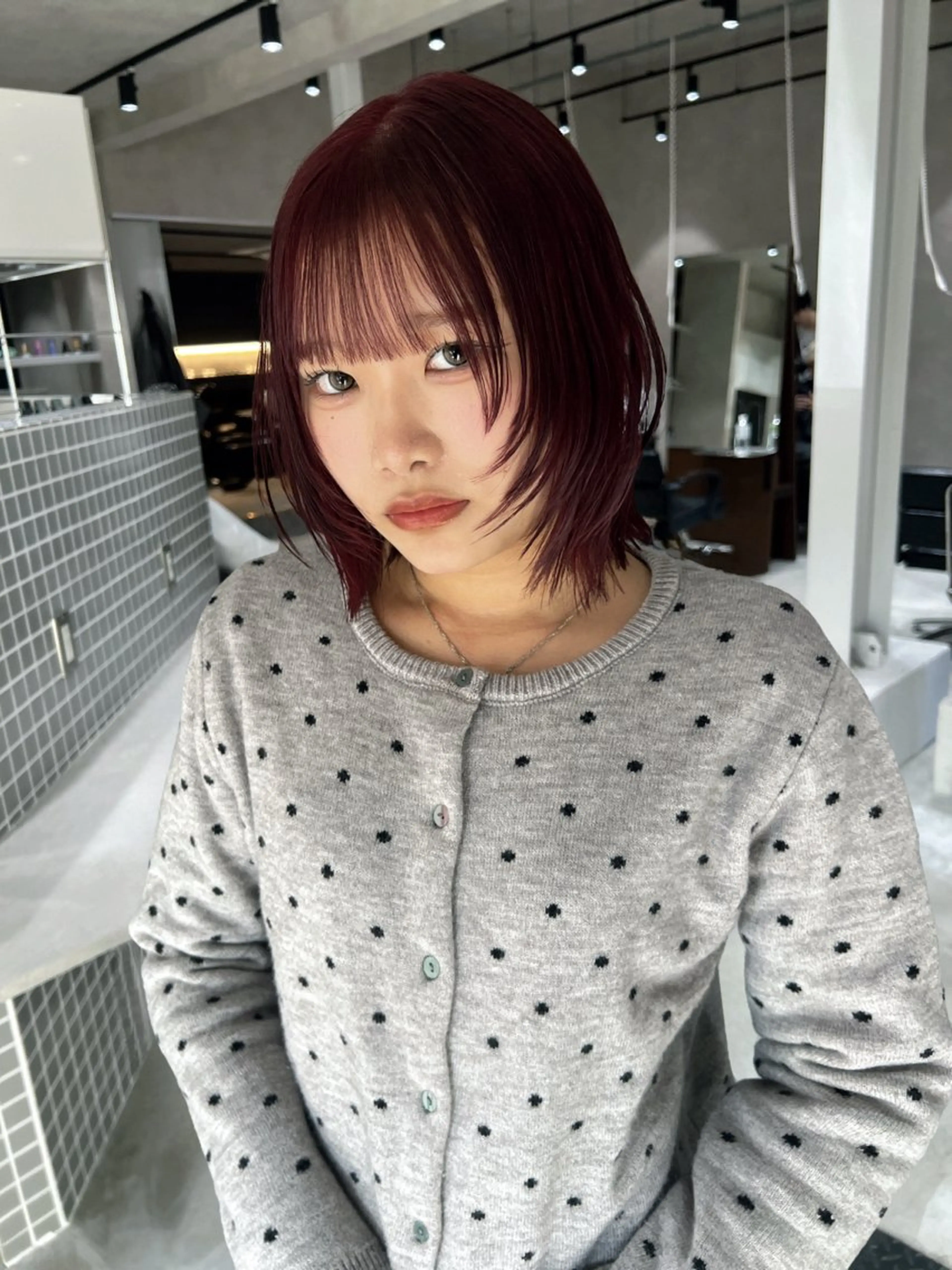 カラー ヘアカラー nehus nagaoka所属・🖤複雑履歴ブリーチ Mizuki 🖤のヘアスタイル