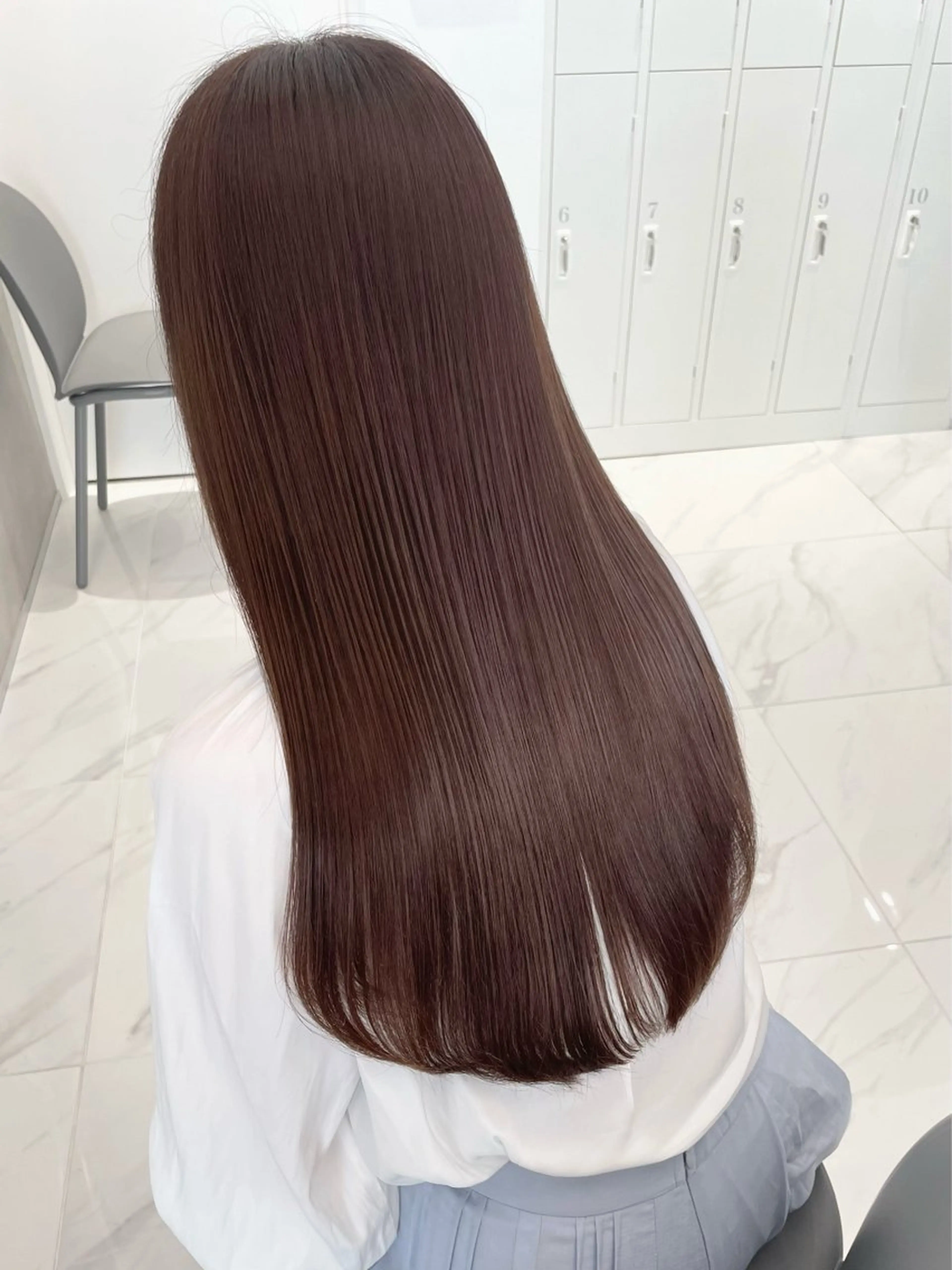 セミロング カラー ベージュカラー ブリーチ 透明感カラー ブリーチなしカラー 🌿レイヤー赤み消し 🌿西村拓也のヘアスタイル