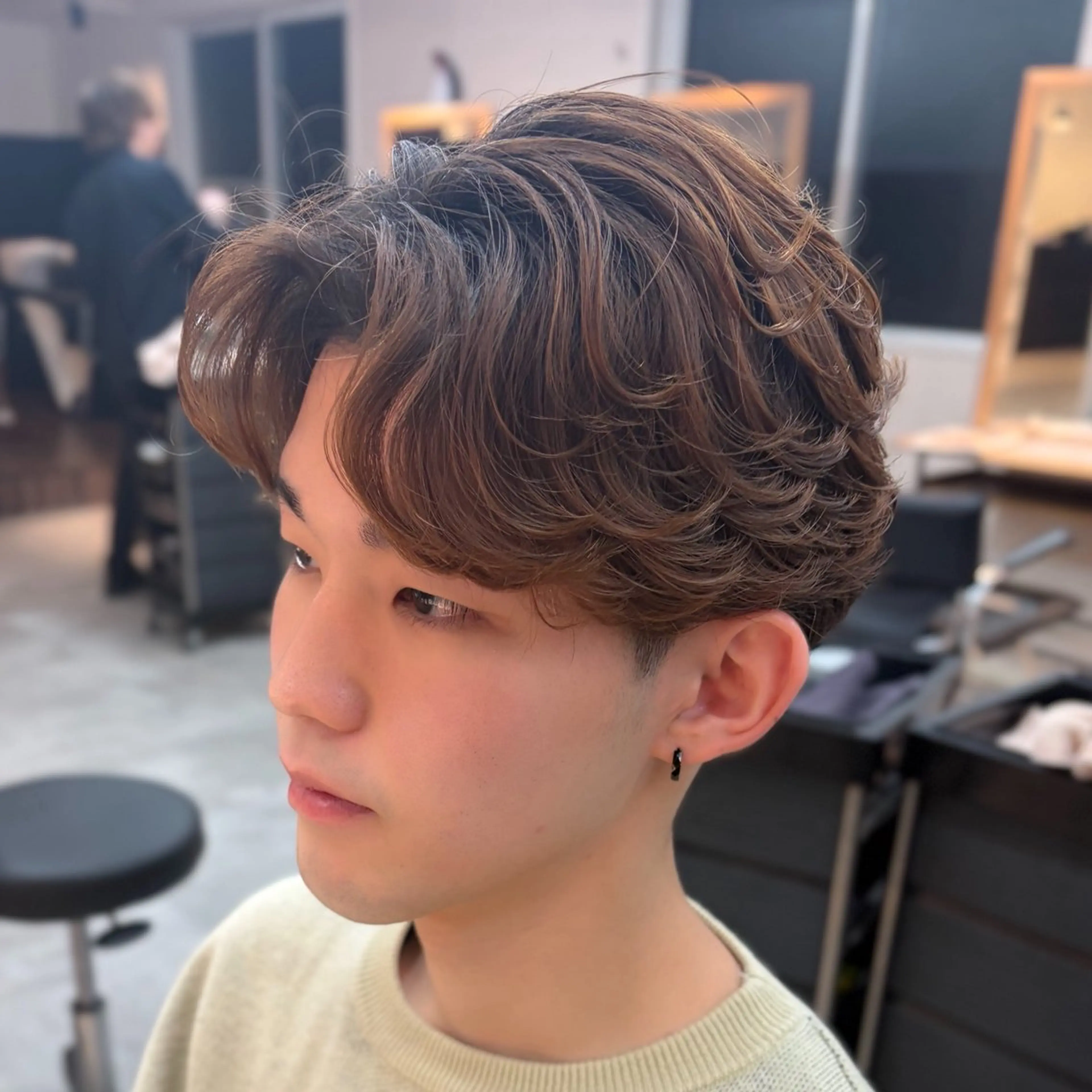 パーマ メンズ センターパート メンズパーマ ニュアンスパーマ カット パーマ 男の理想を叶える🔥 メンズパーマ特化｜関のヘアスタイル