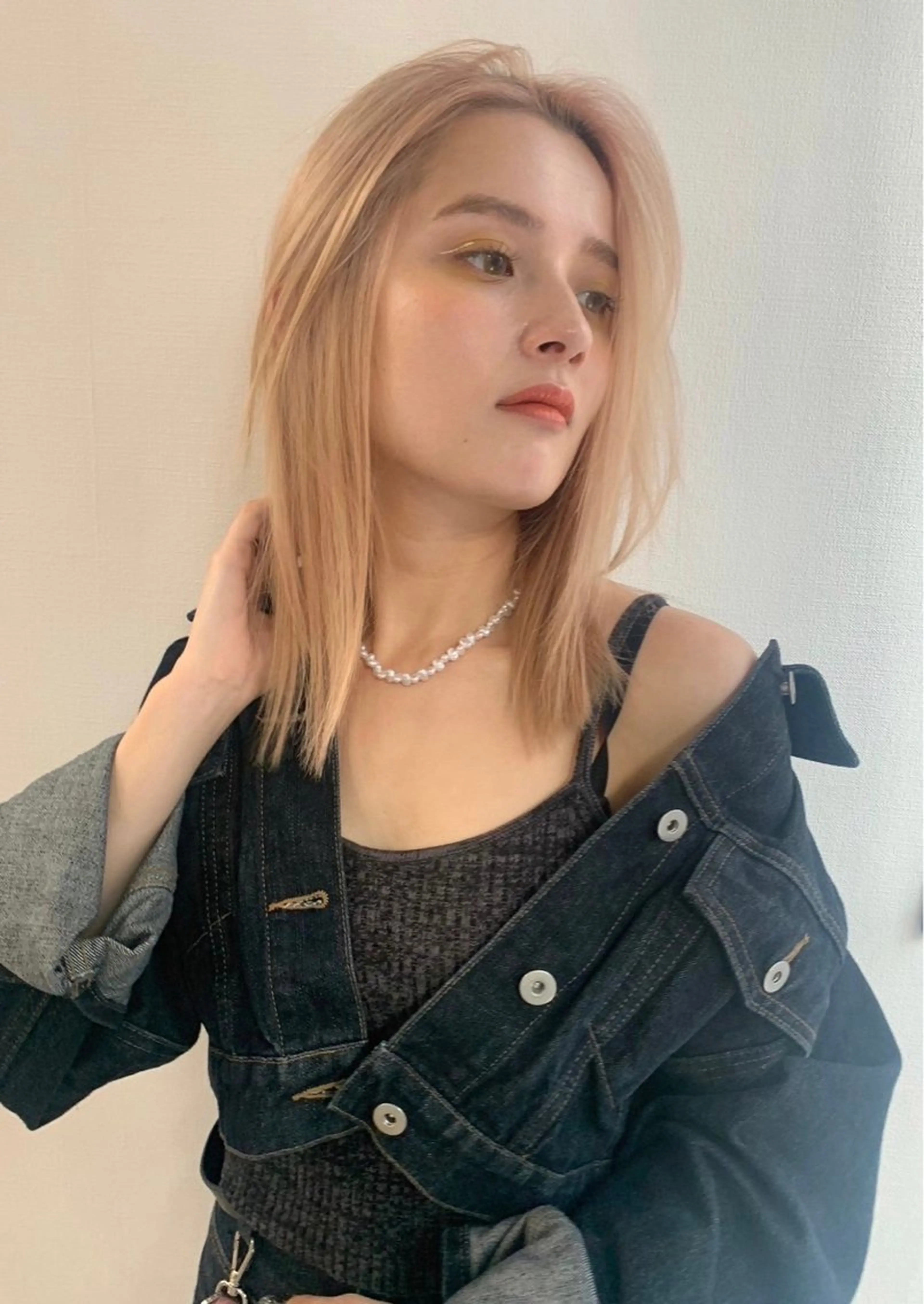 ミディアム かきあげバング 鈴木 崇之のヘアスタイル