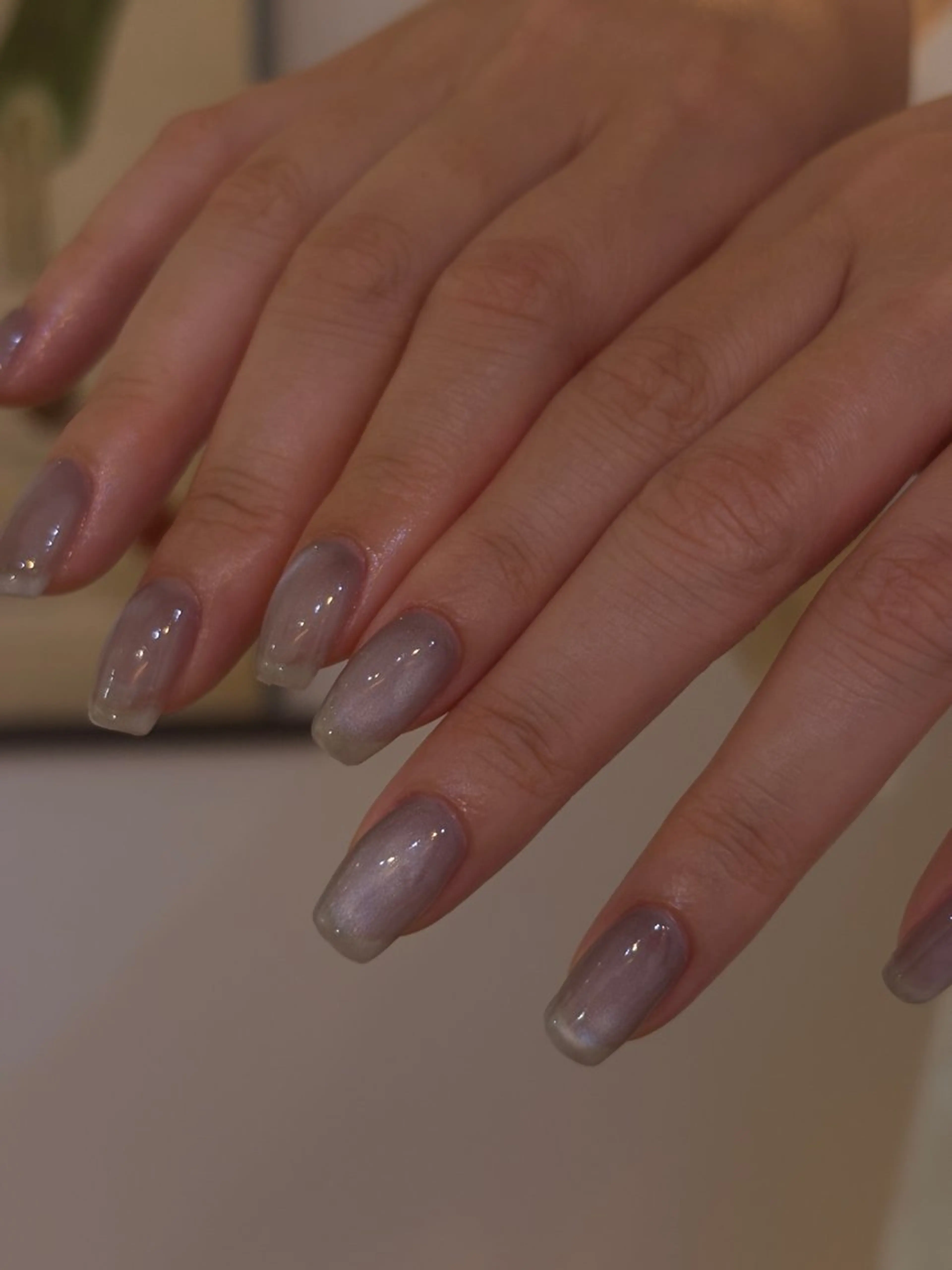 ネイル アートネイル オーロラネイル フットネイル フレンチネイル ジェルネイル moe ⠀のネイルデザイン