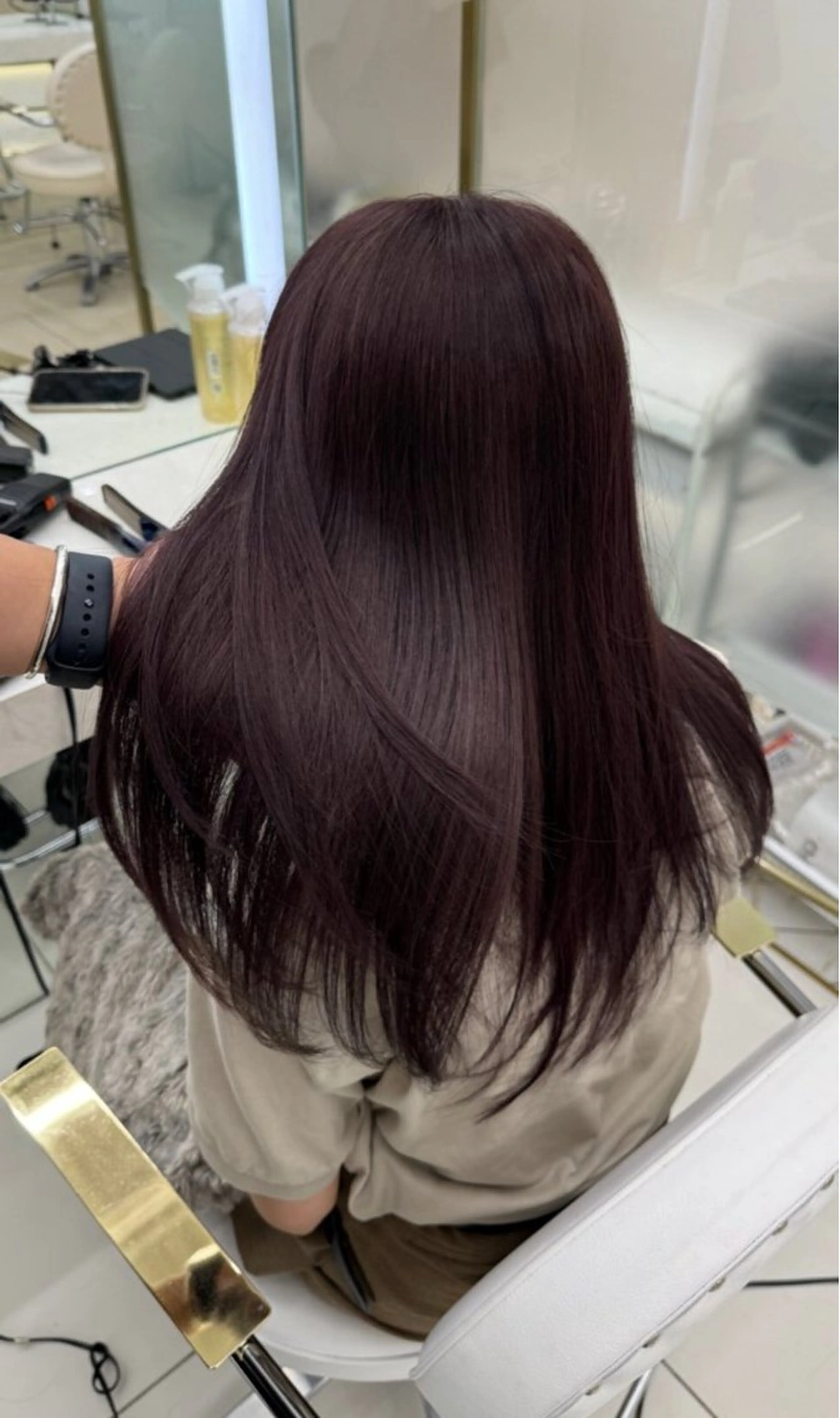 セミロング カラー ブリーチ ブリーチなしカラー ヘアカラー トリートメント COA GINZA/ 相澤謙心のヘアスタイル