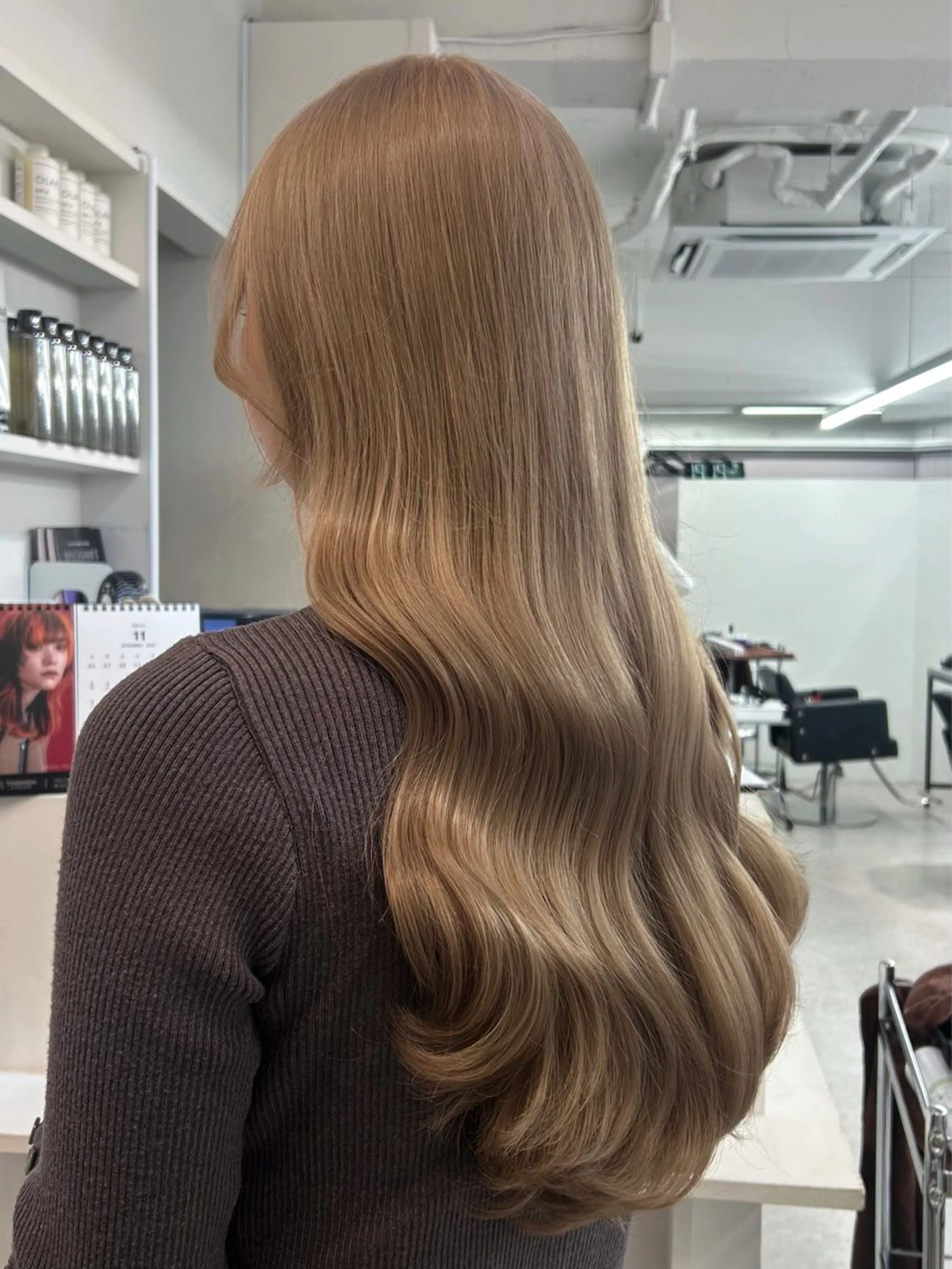 ロング カラー ベージュカラー ブリーチ ブラウンカラー ブラウンベージュ チョコレートブラウン カット ヘアカラー トリートメント PELE所属・盛れるミルクティー 💍🎀yuiのヘアスタイル