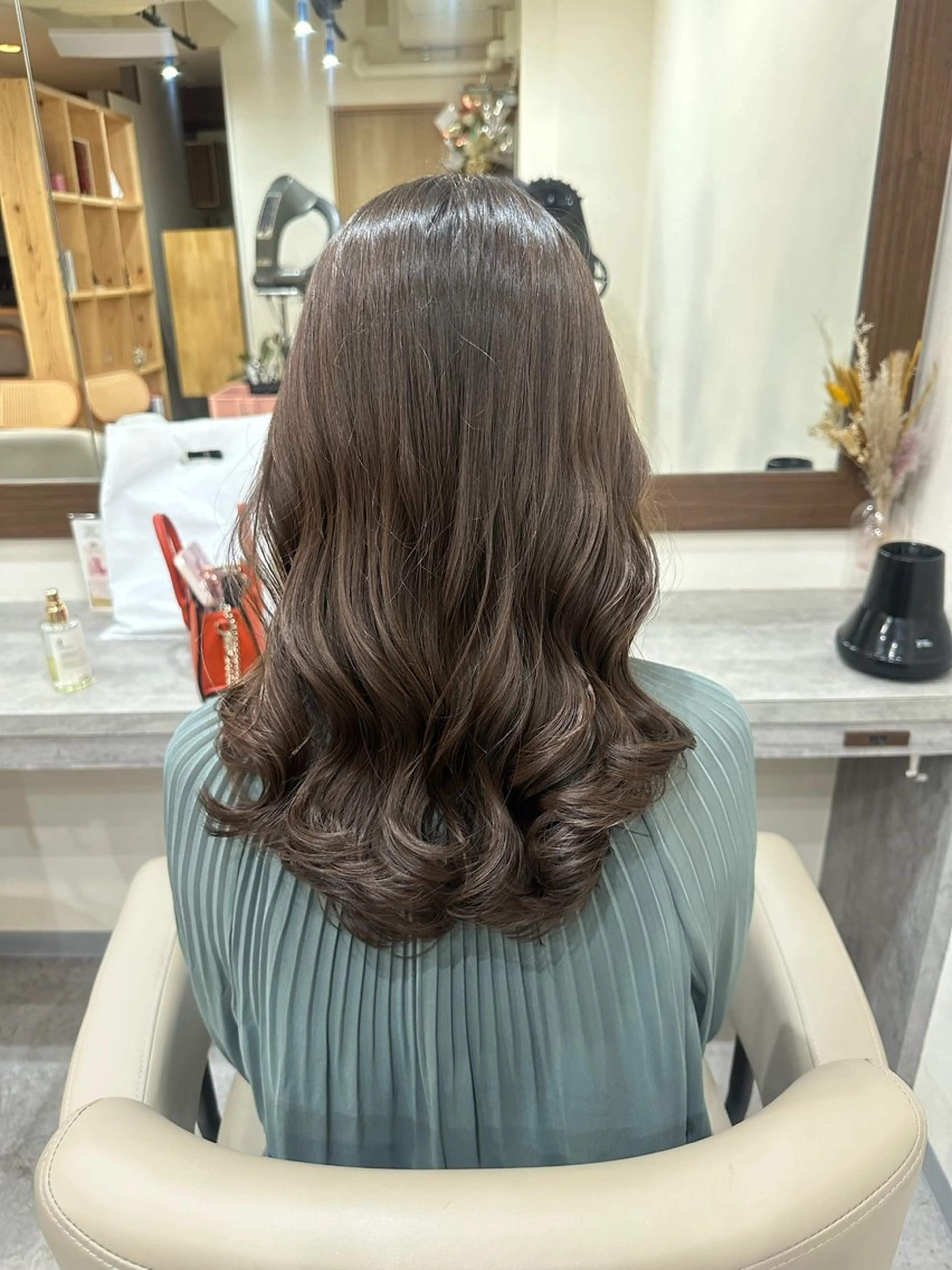 セミロング 韓国風パーマ/ヘア セット/店長みづきのヘアスタイル