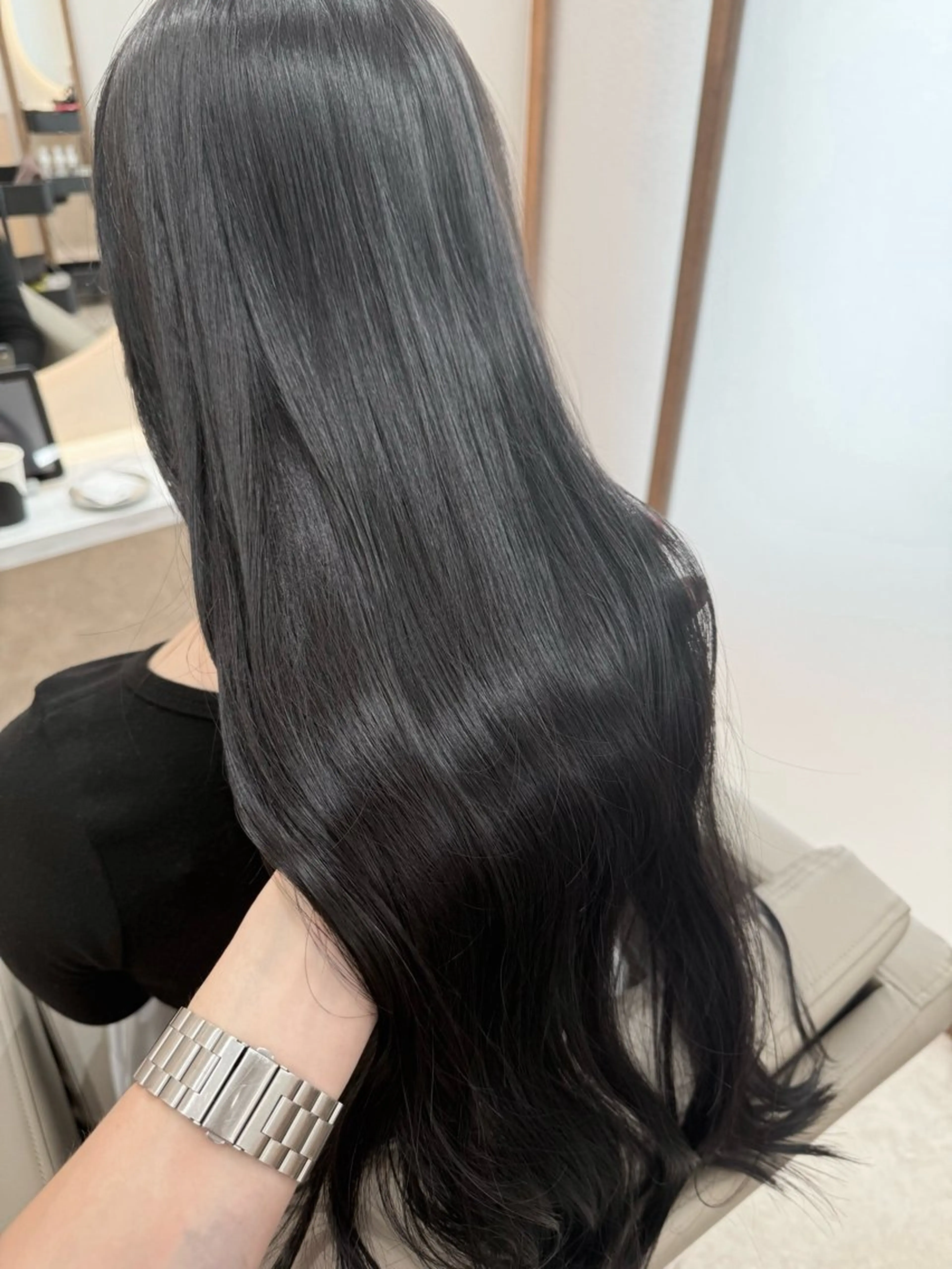 ロング カラー カット ヘアカラー トリートメント 🥇ブリーチ無し 透明感🥇佐藤のヘアスタイル