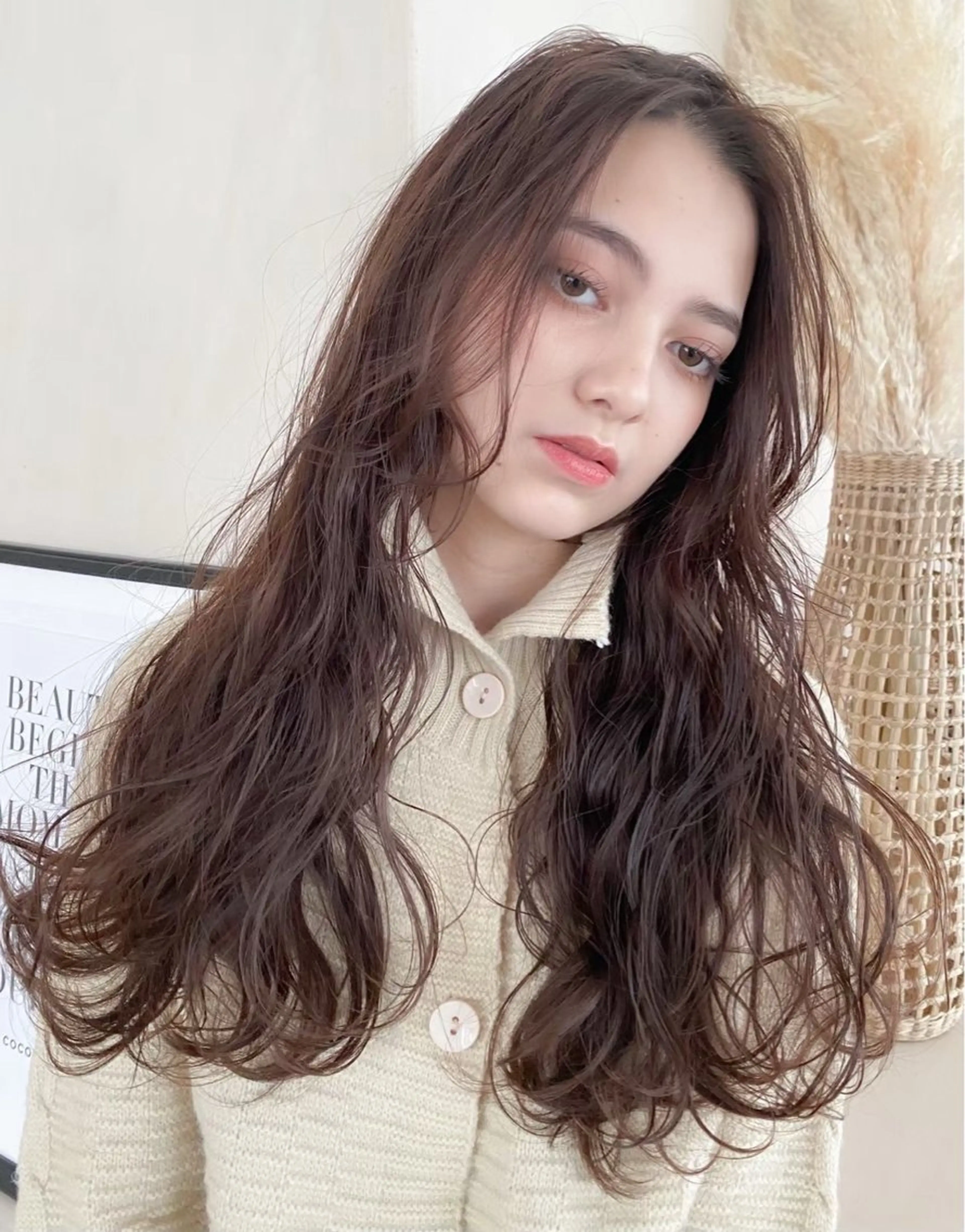 ロング 🩵梅田/艶カラー 花音のヘアスタイル