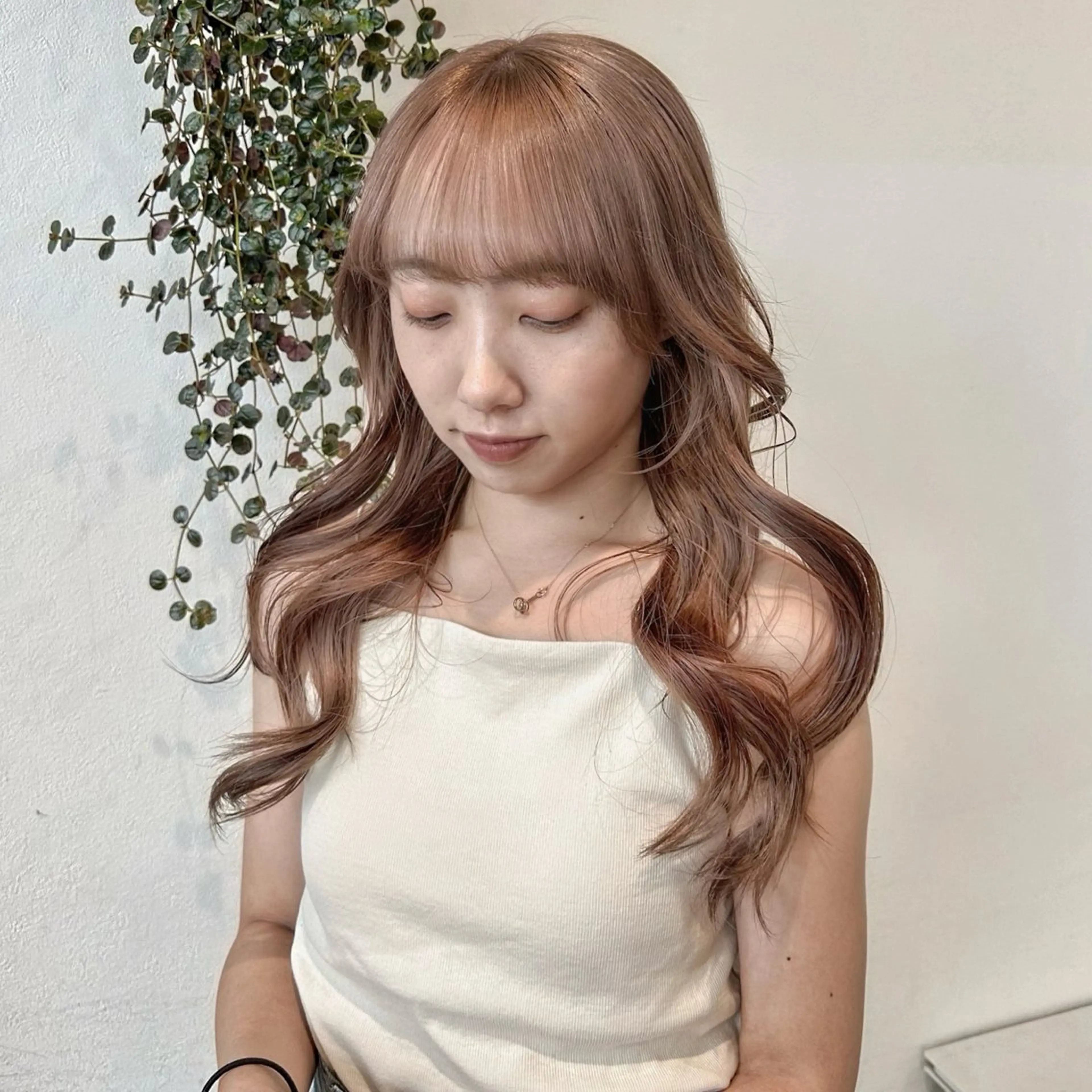 セミロング カラー ヘアカラー メンズ特化🏹カット パーマ/チヒロ🤍のヘアスタイル