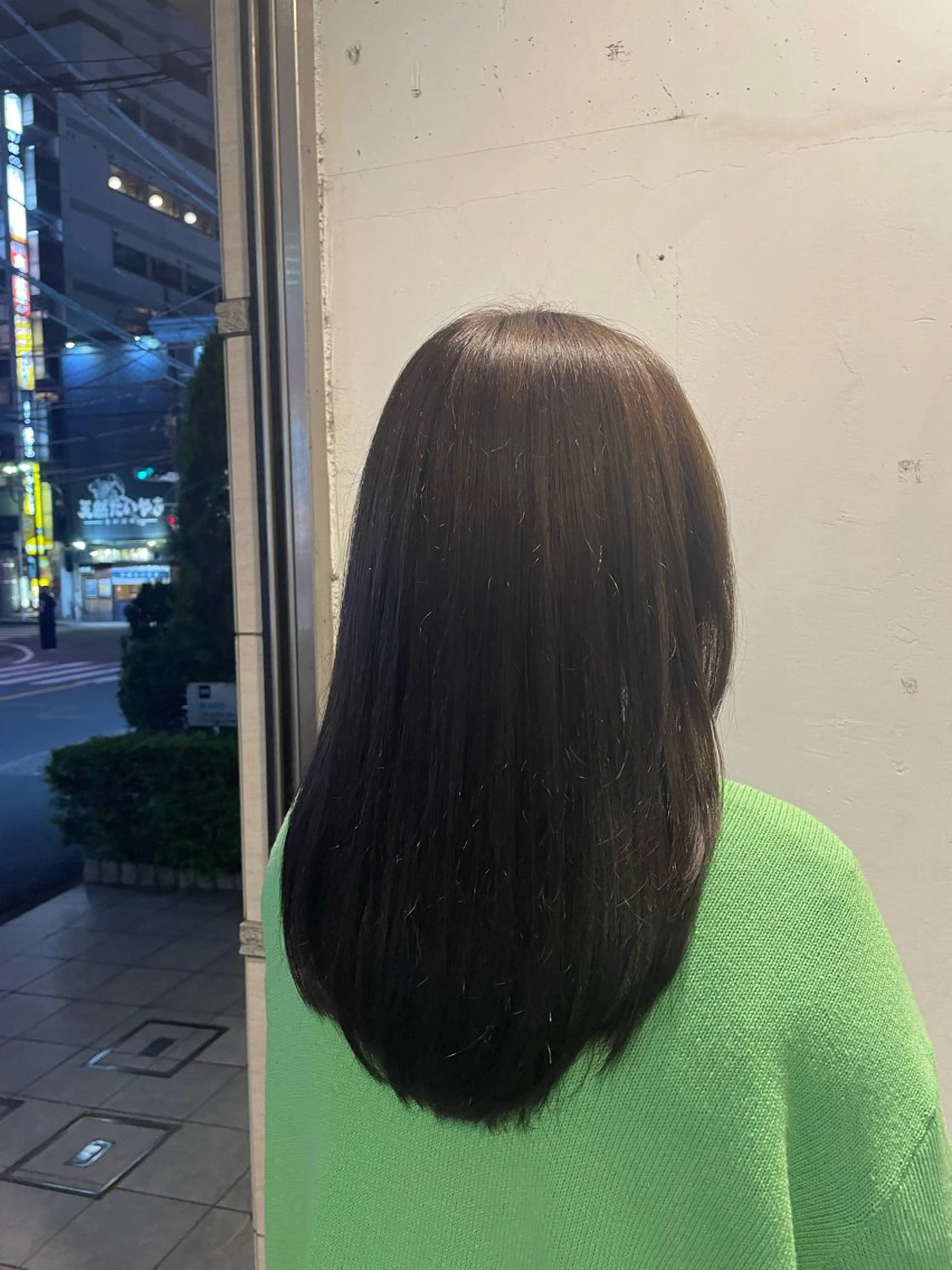 ロング くすみ あやなのヘアスタイル