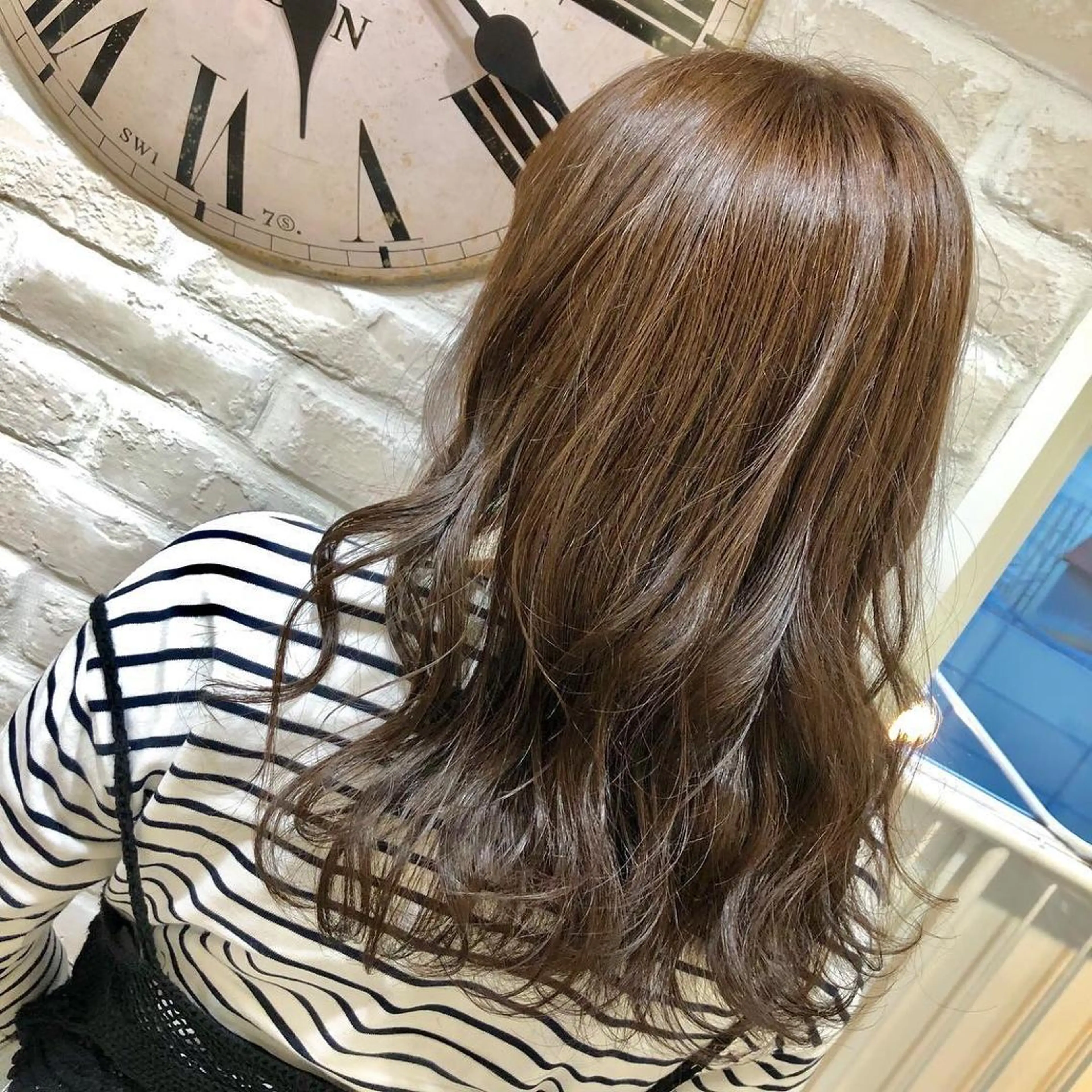 セミロング カラー ブラウンカラー キャラメルブラウン グラデーションカラー カット ヘアカラー トリートメント ヘアセット Aujua ソムリエ 勝又舞夏のヘアスタイル