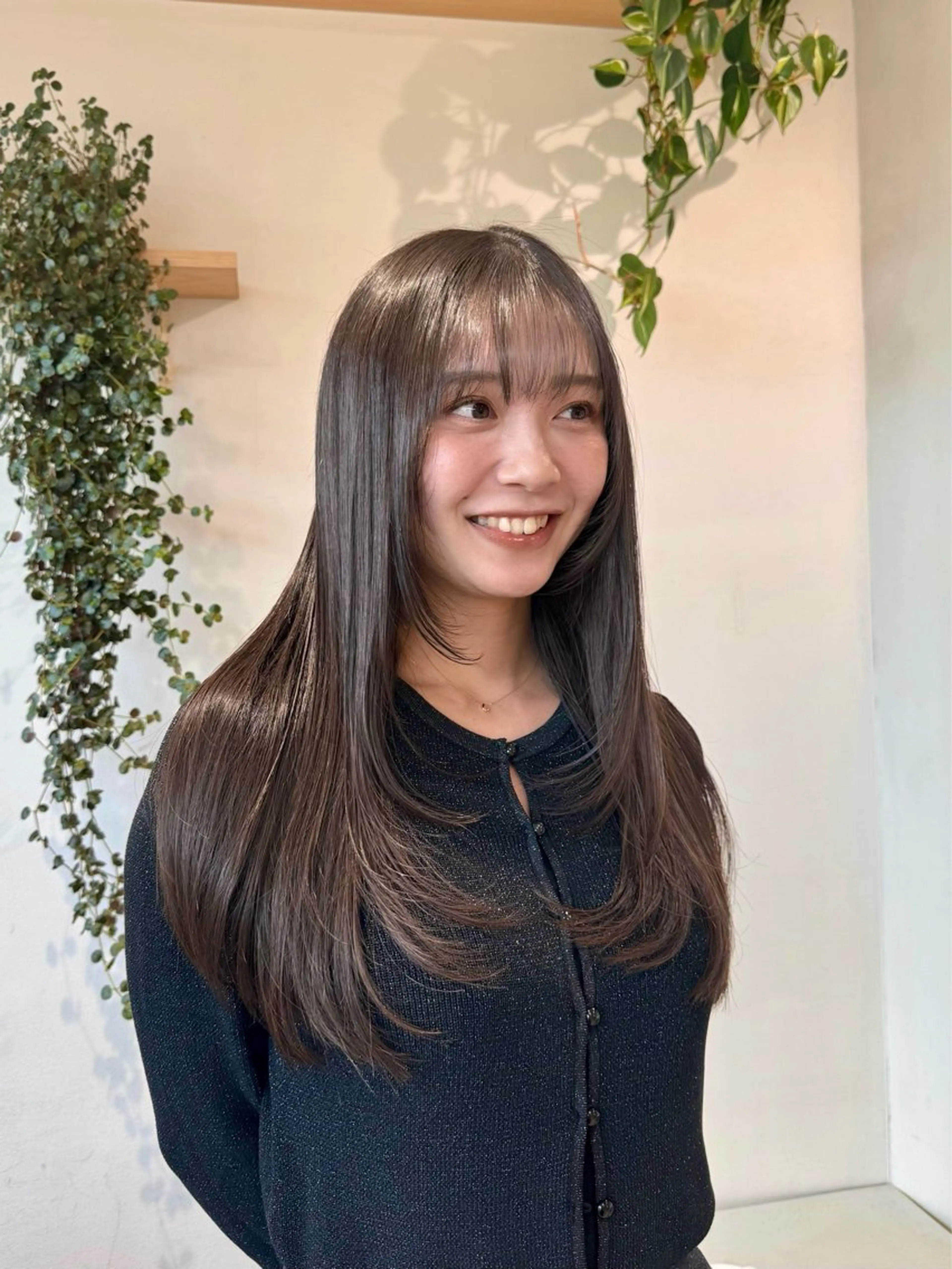 ロング 髪質改善 ヨシンモリ 韓国風ヘア レイヤーカット 縮毛矯正 カット 𝙎𝙚𝙞𝙧𝙖 ☆カット/パーマのヘアスタイル