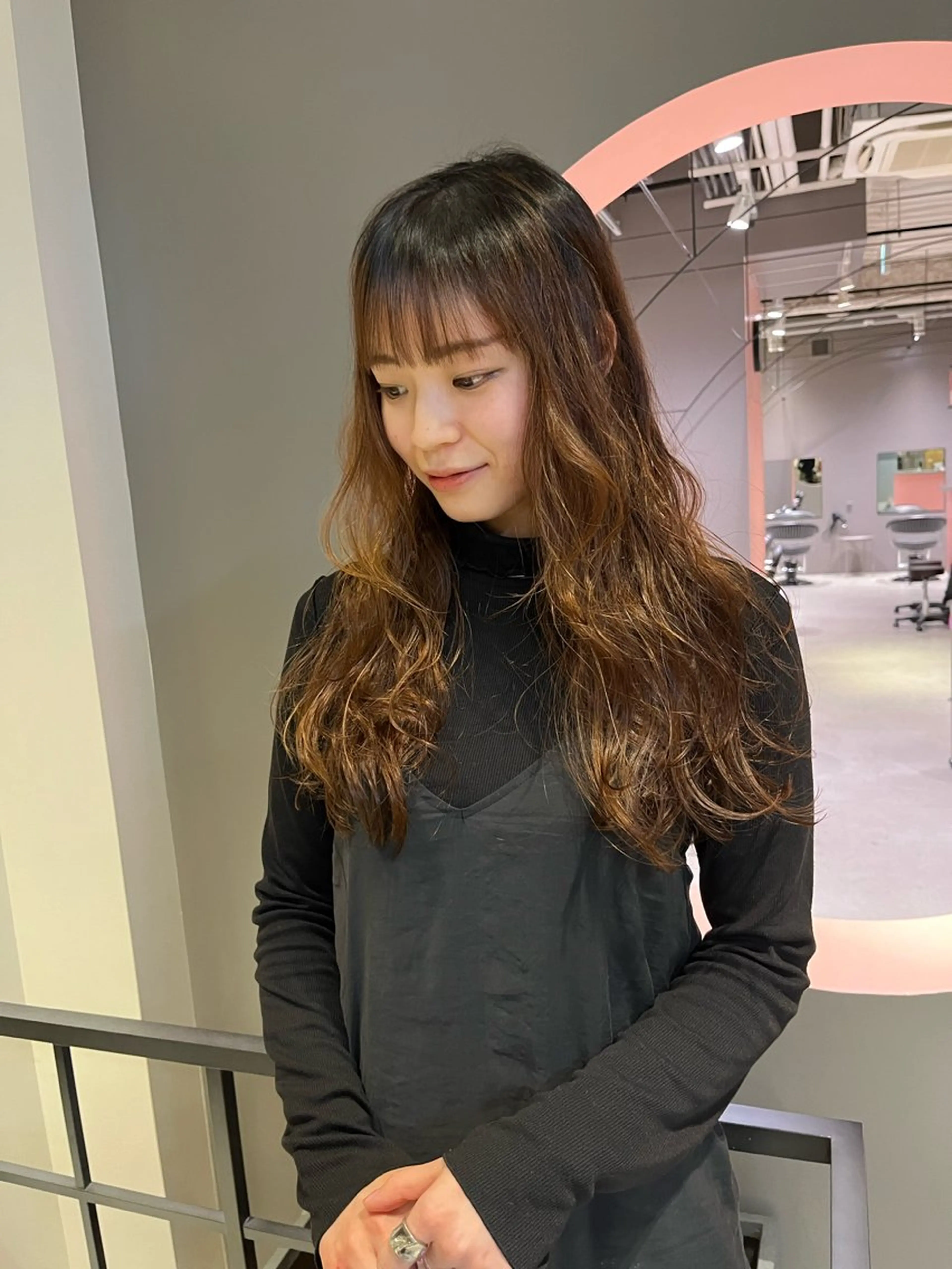 ロング パーマ カット パーマ 石塚 健汰のヘアスタイル