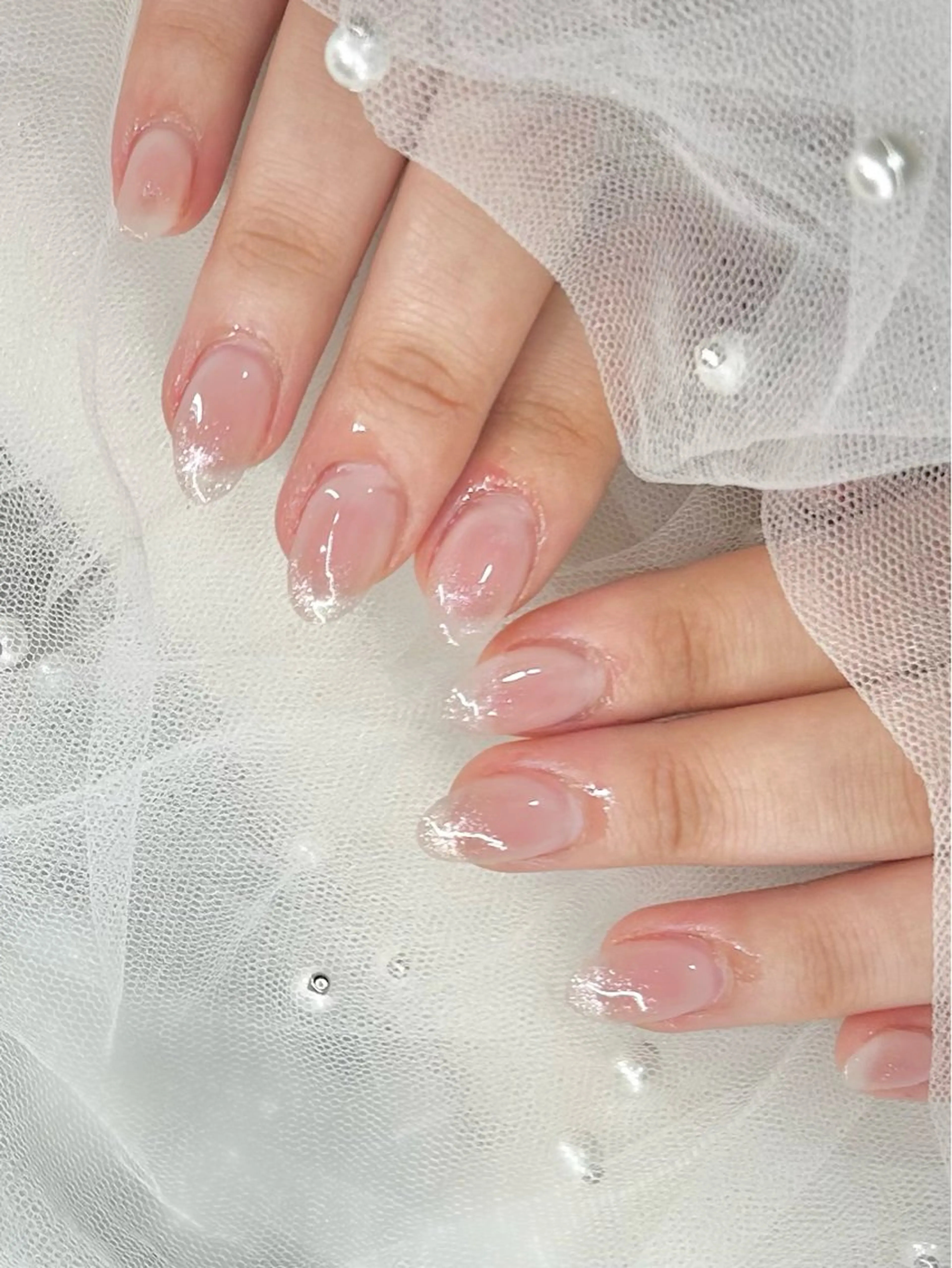 ネイル チークネイル 長さ出し専門HALE NAIL さとうのネイルデザイン