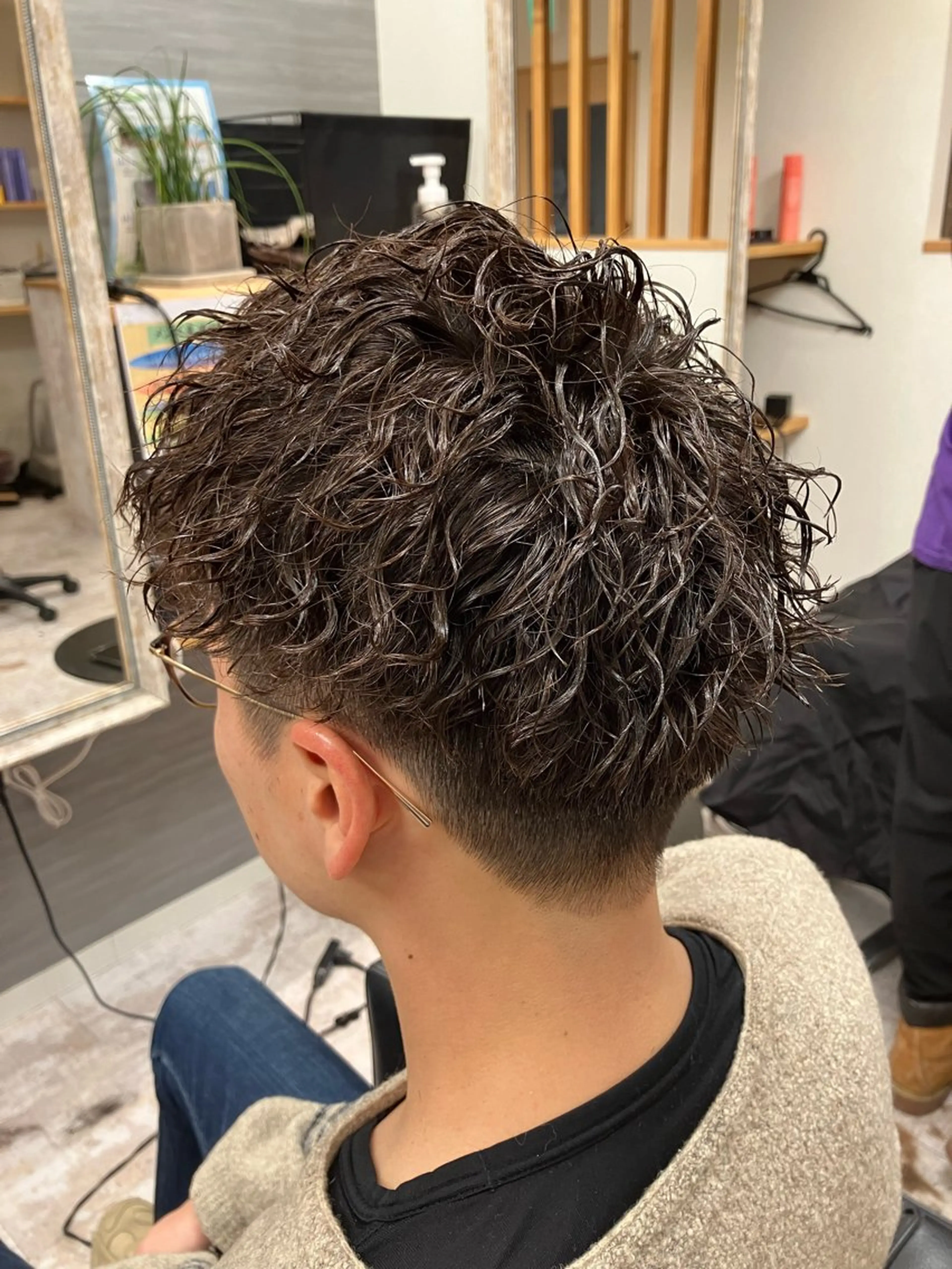 パーマ メンズ カット パーマ メンズ特化/パーマ/ フェードWATARUのヘアスタイル