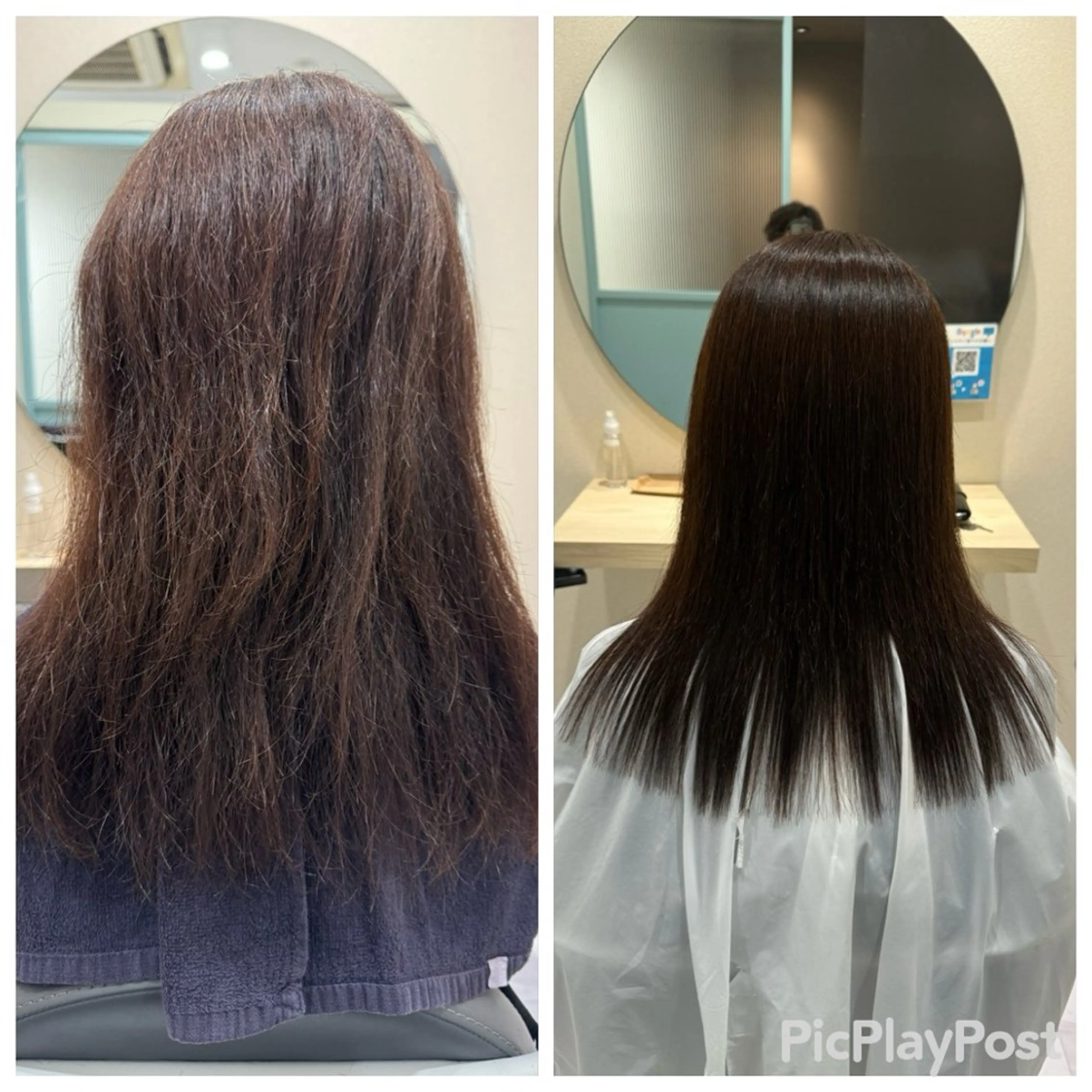 セミロング 縮毛矯正 トリートメント ヘアカラー トリートメント 丹野 圭太のヘアスタイル