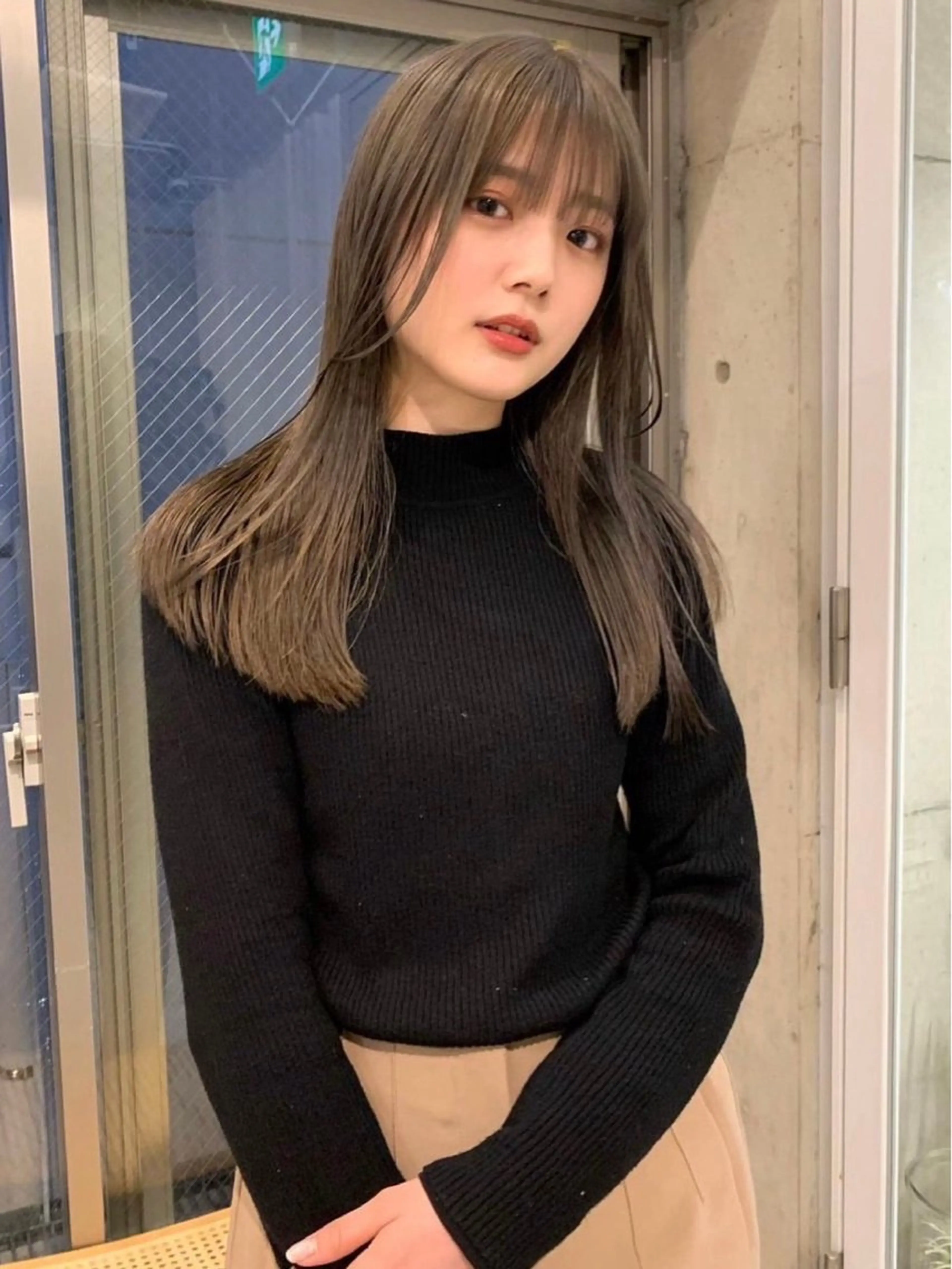 セミロング 透明感color ˚✧₊amuのヘアスタイル