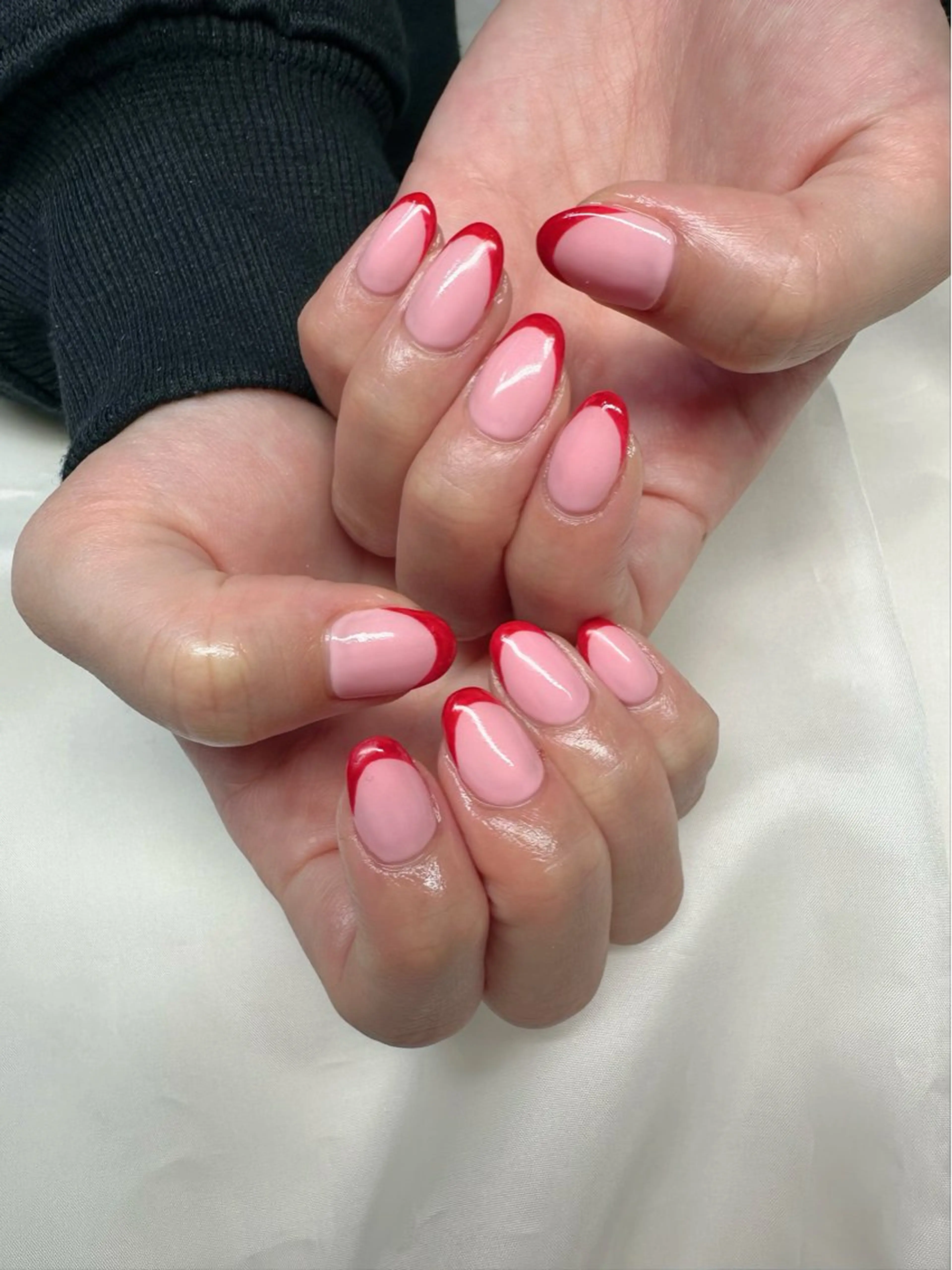 ネイル フレンチネイル 氷ネイル・うるうるネイル 韓国ネイル ニュアンスネイル ピンク 🪞KAPE NAIL 🪞のネイルデザイン