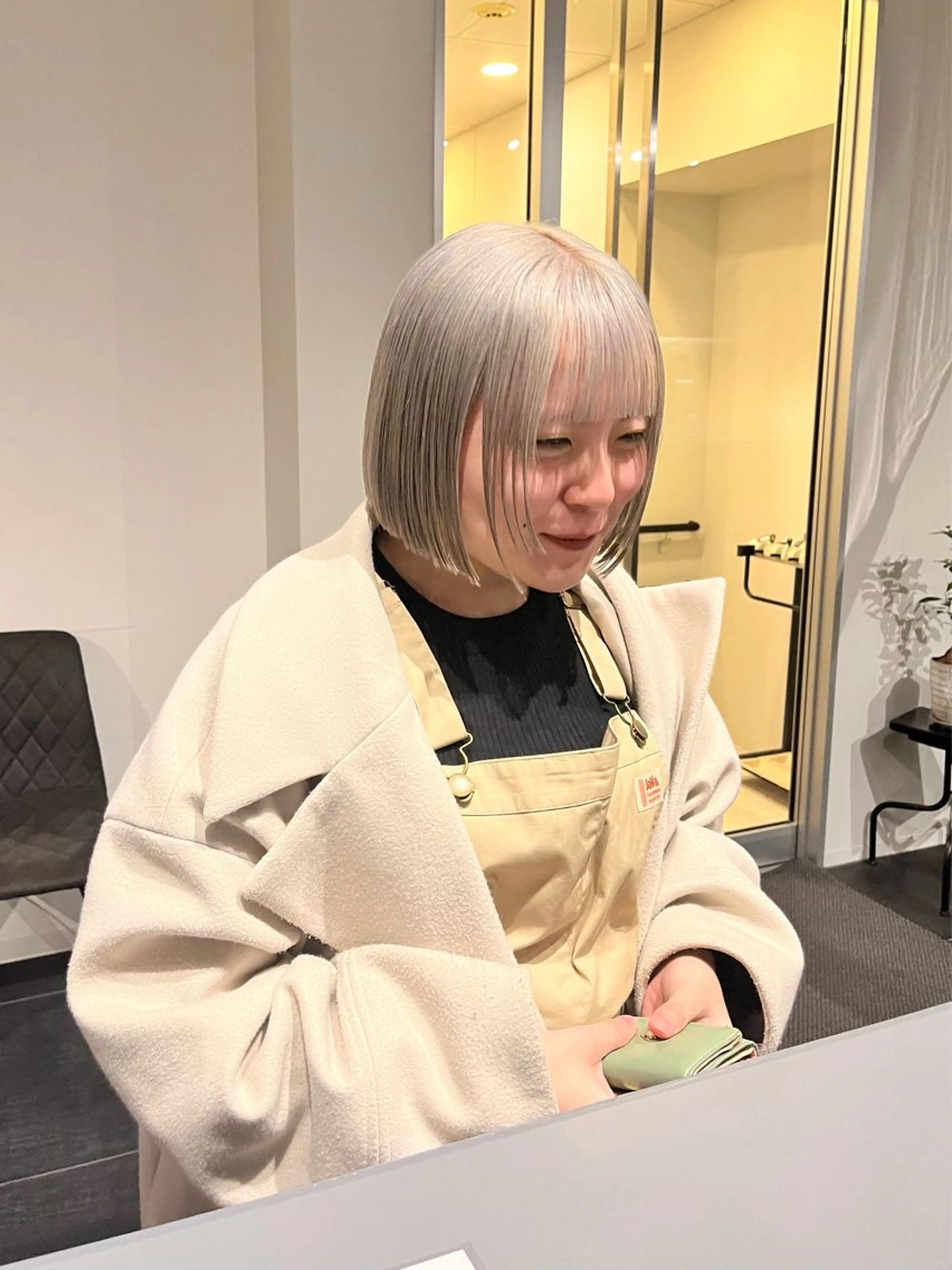 ショート カラー シルバー ホワイトシルバー ボブ カット ヘアカラー ショート/パーマ/ カラー/FUKOのヘアスタイル