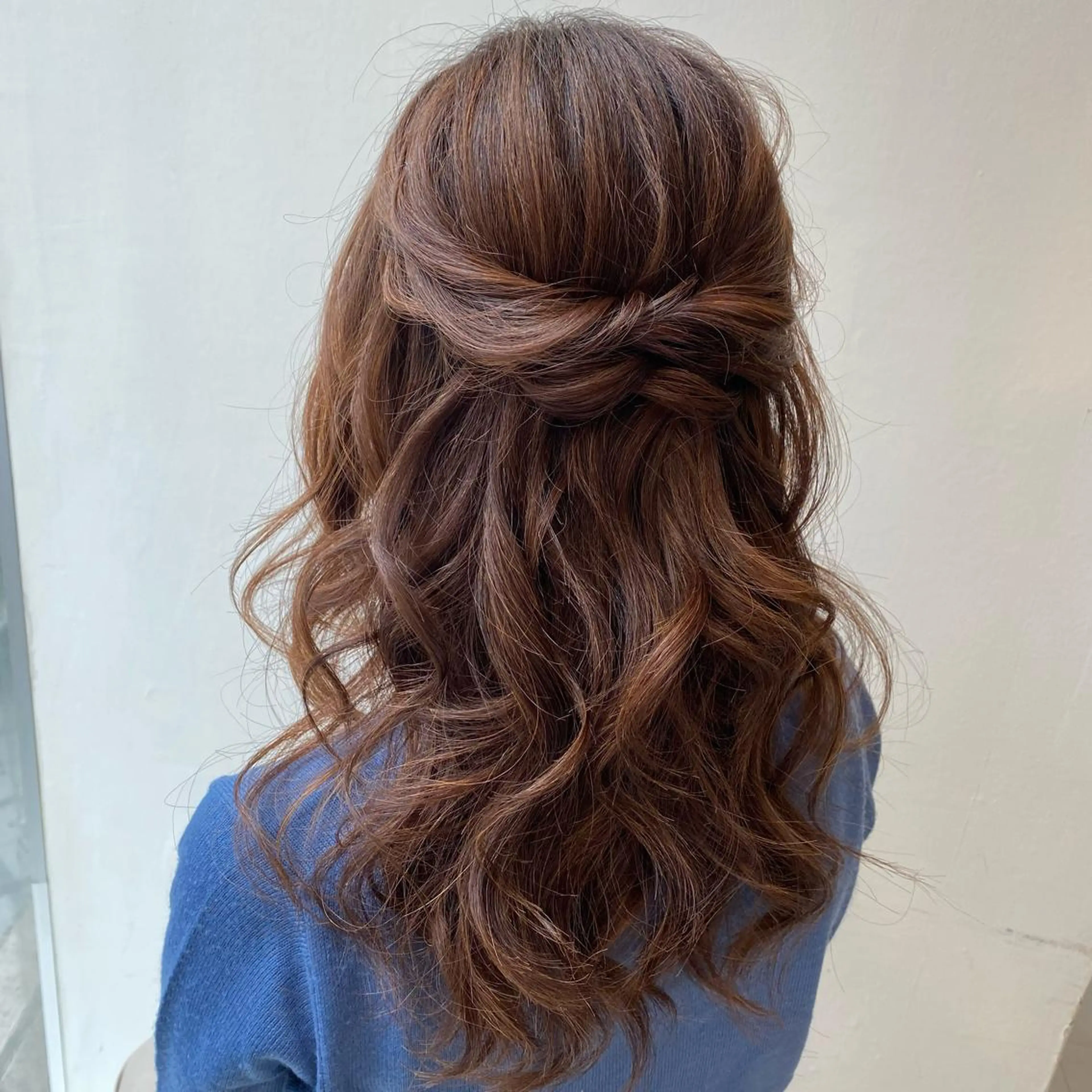 セミロング ヘアセット 竹野 実優のヘアスタイル