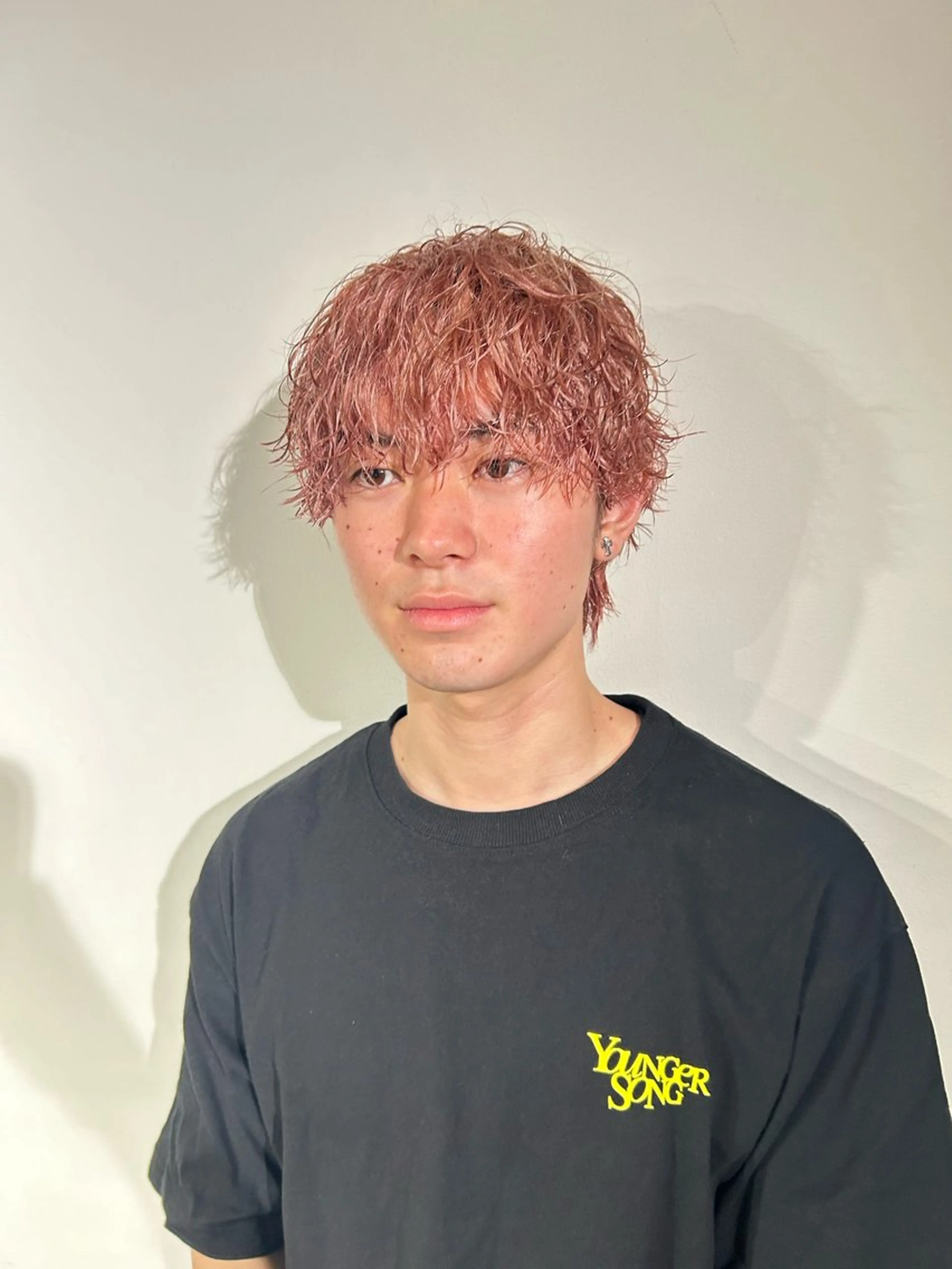 🍎ブリーチしたい方はこちら🍎ブリーチ1回➕カラー➕メンズカット🍎(ミルクティー、ピンクベージュ、ワインレッド)の写真