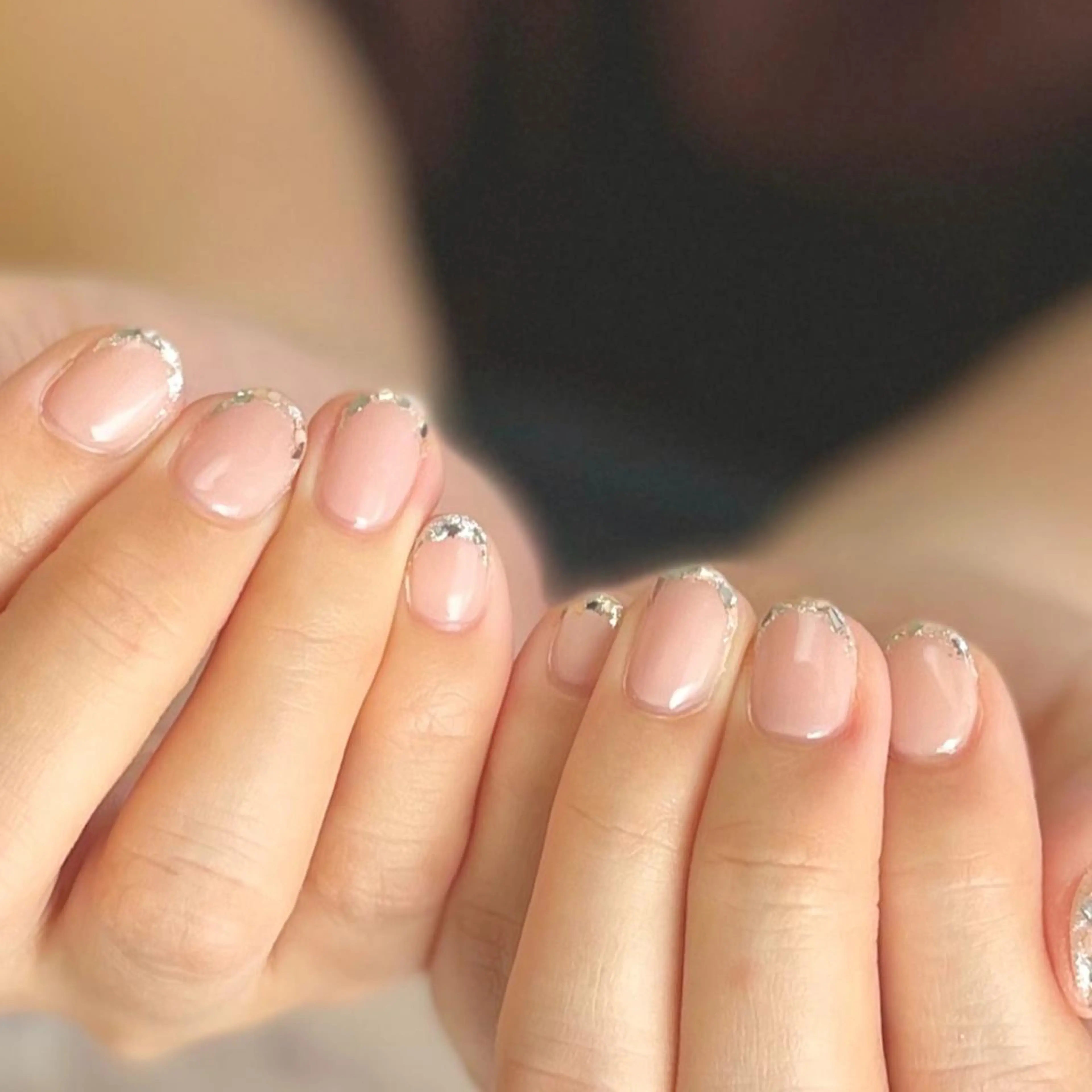 ネイル フレンチネイル ガラスフレンチ KOMINE TOMOKOのネイルデザイン