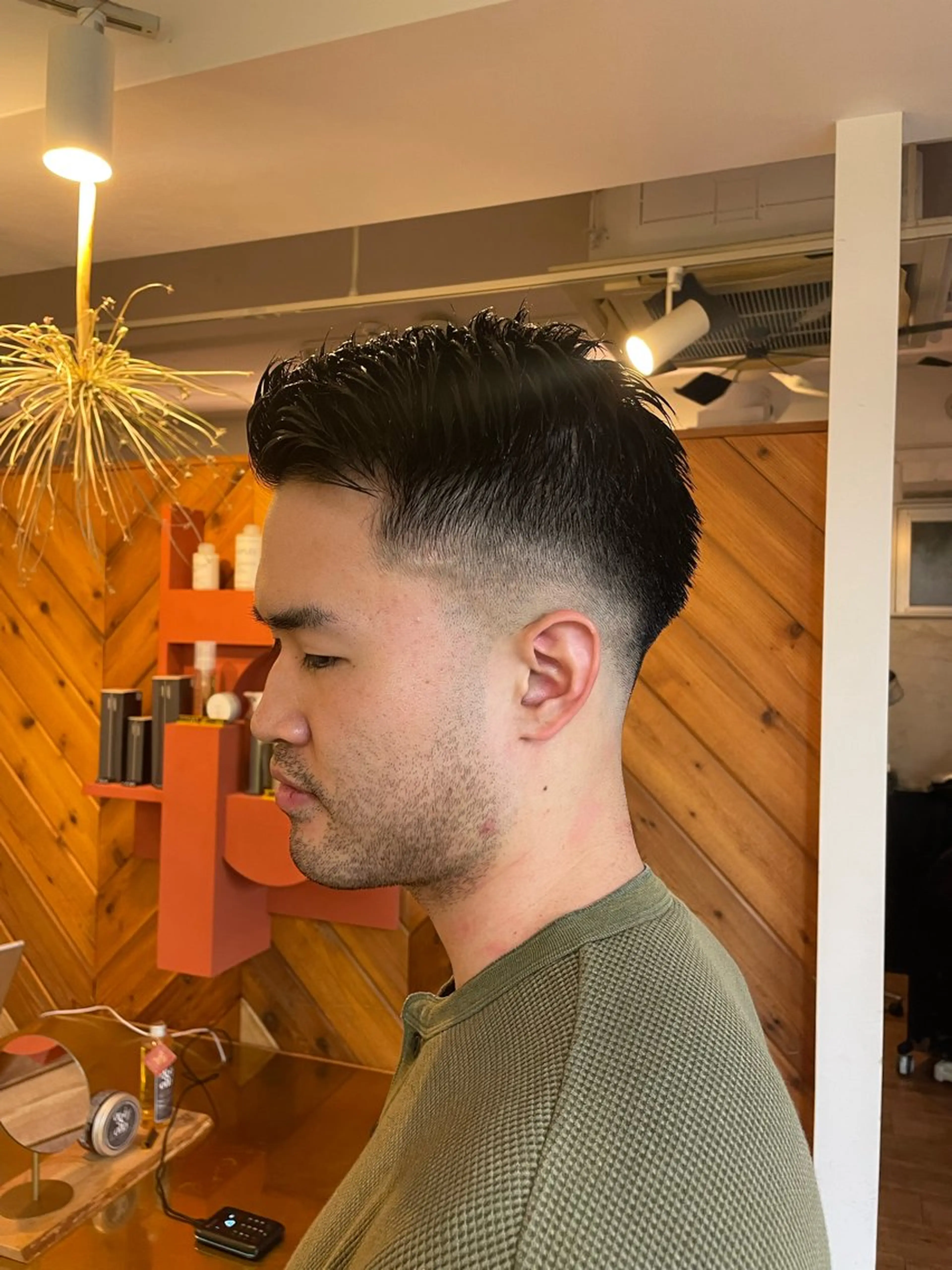 ショート メンズ フェードカット Lmano所属・Lmano ケンタのヘアスタイル