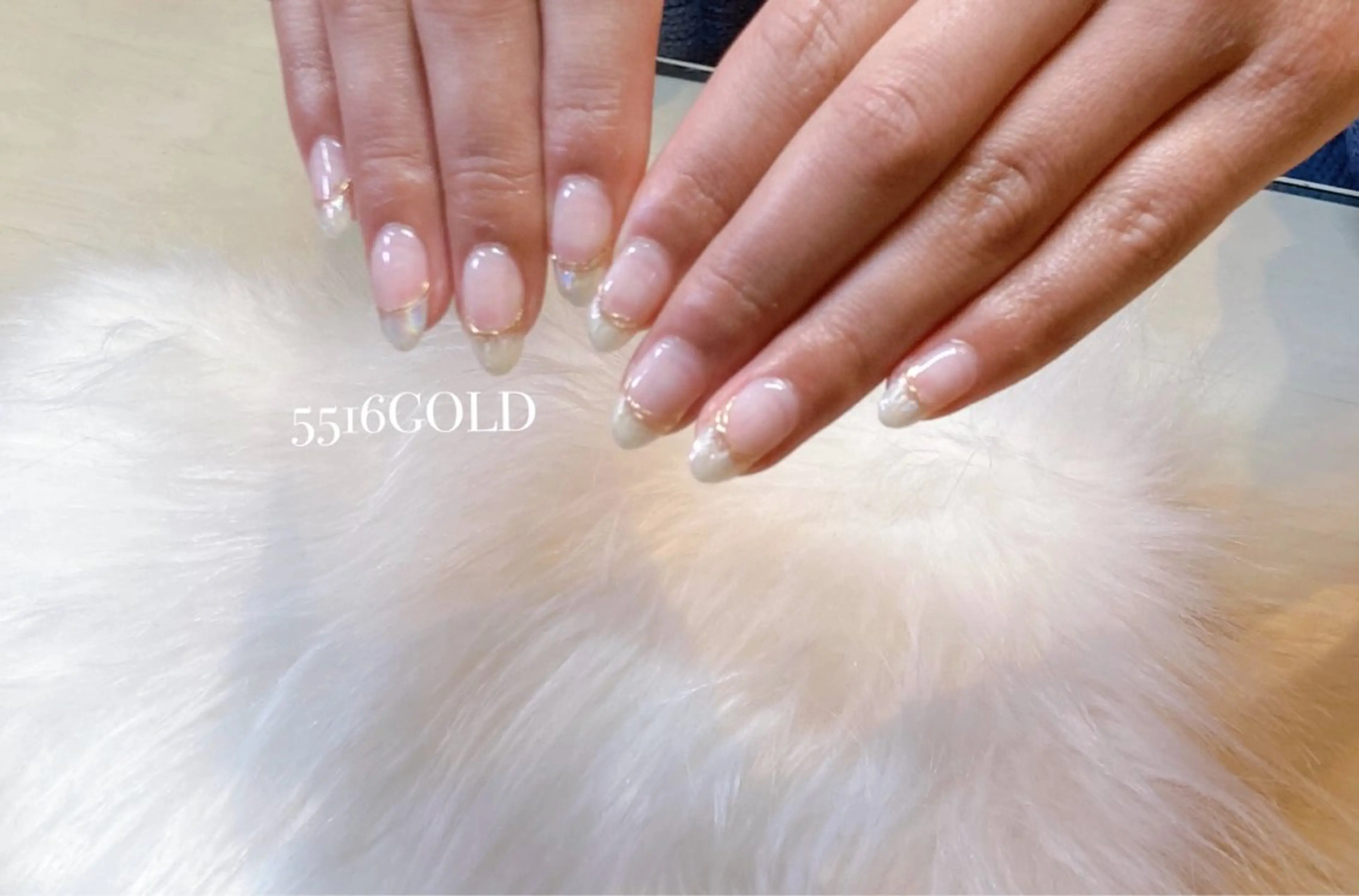 ネイル オーロラネイル フレンチネイル 💎5516 MACHIKOのネイルデザイン