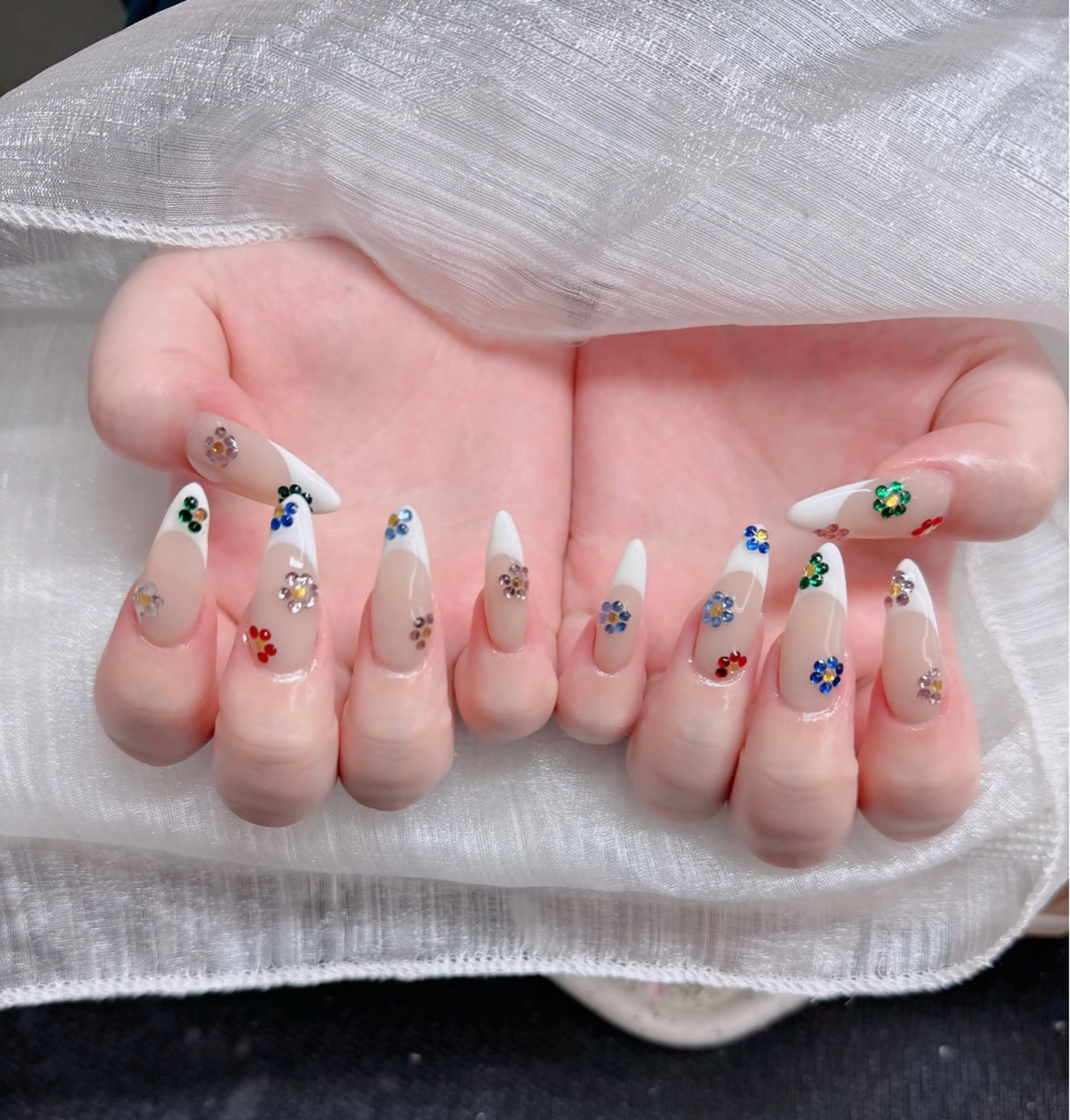 ネイル アートネイル 成人式 ジェルネイル ニュアンスネイル 夏ネイル ハンドネイル neco H.babynailのネイルデザイン