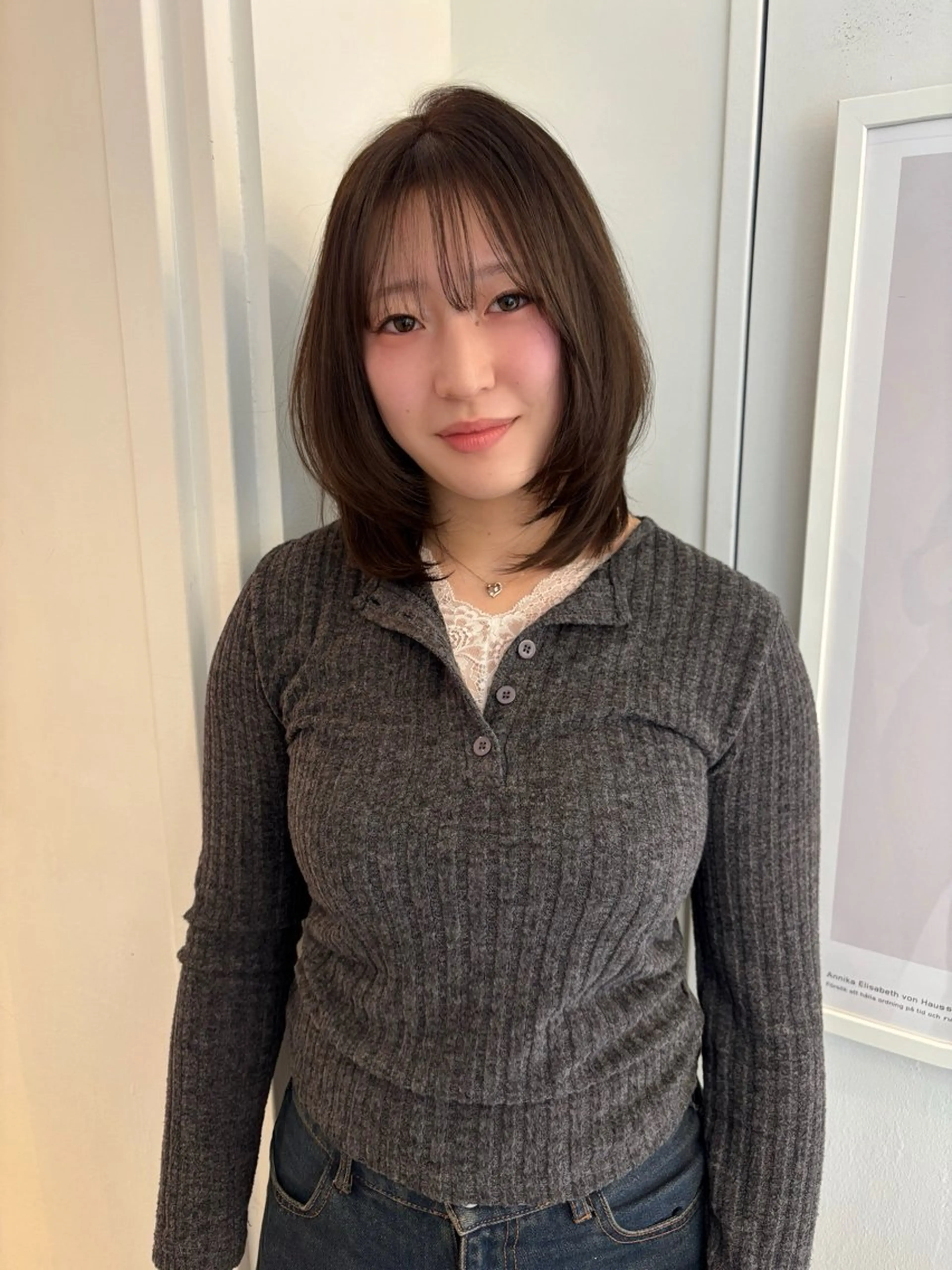 ミディアム カラー カット ヘアカラー riria/ボブ /ブラウンカラー🎀のヘアスタイル