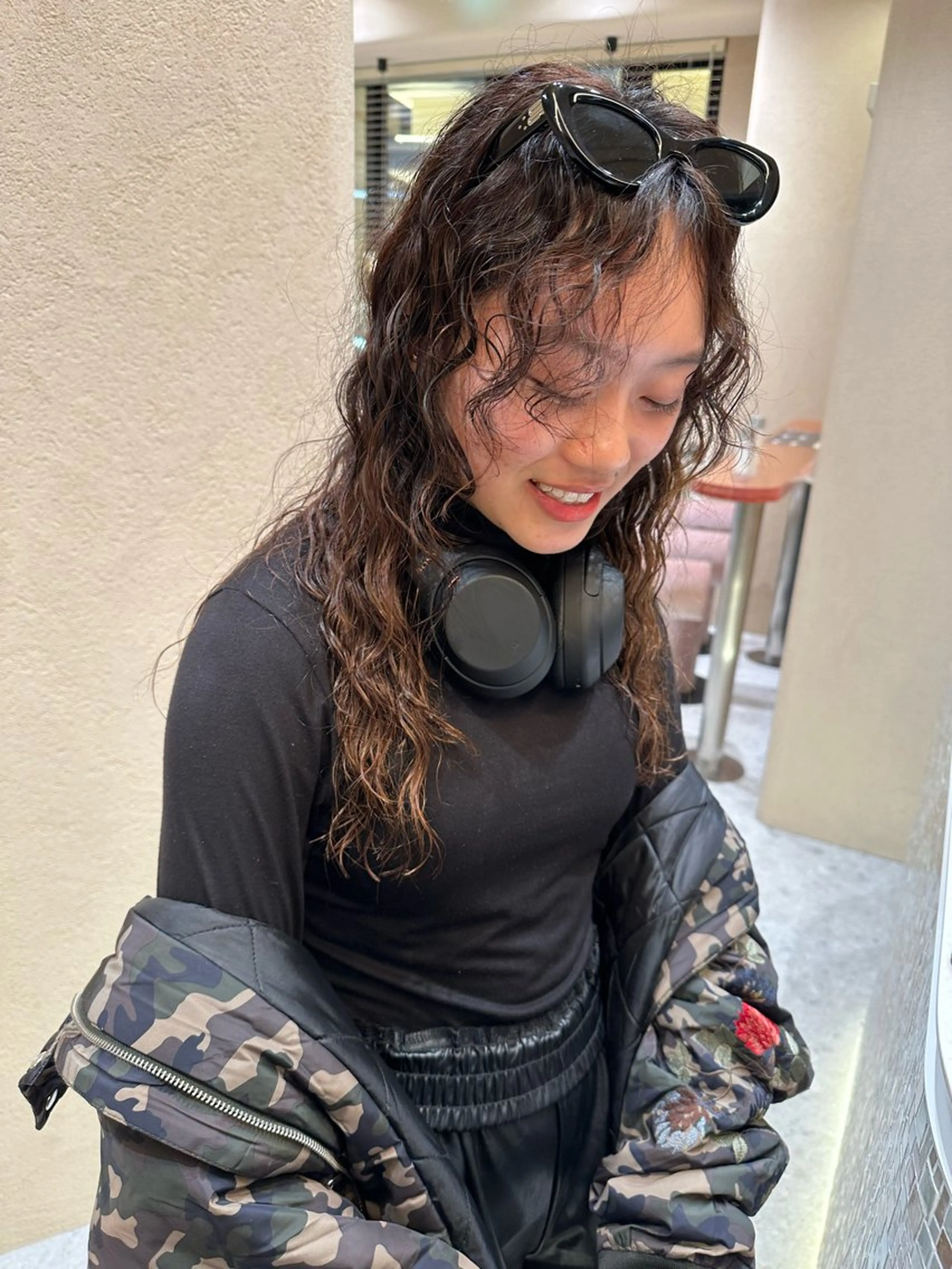 👩🦱curly perm👩🦱【外国人風】くるくるカーリーパーマ✨スタイリング簡単!の写真