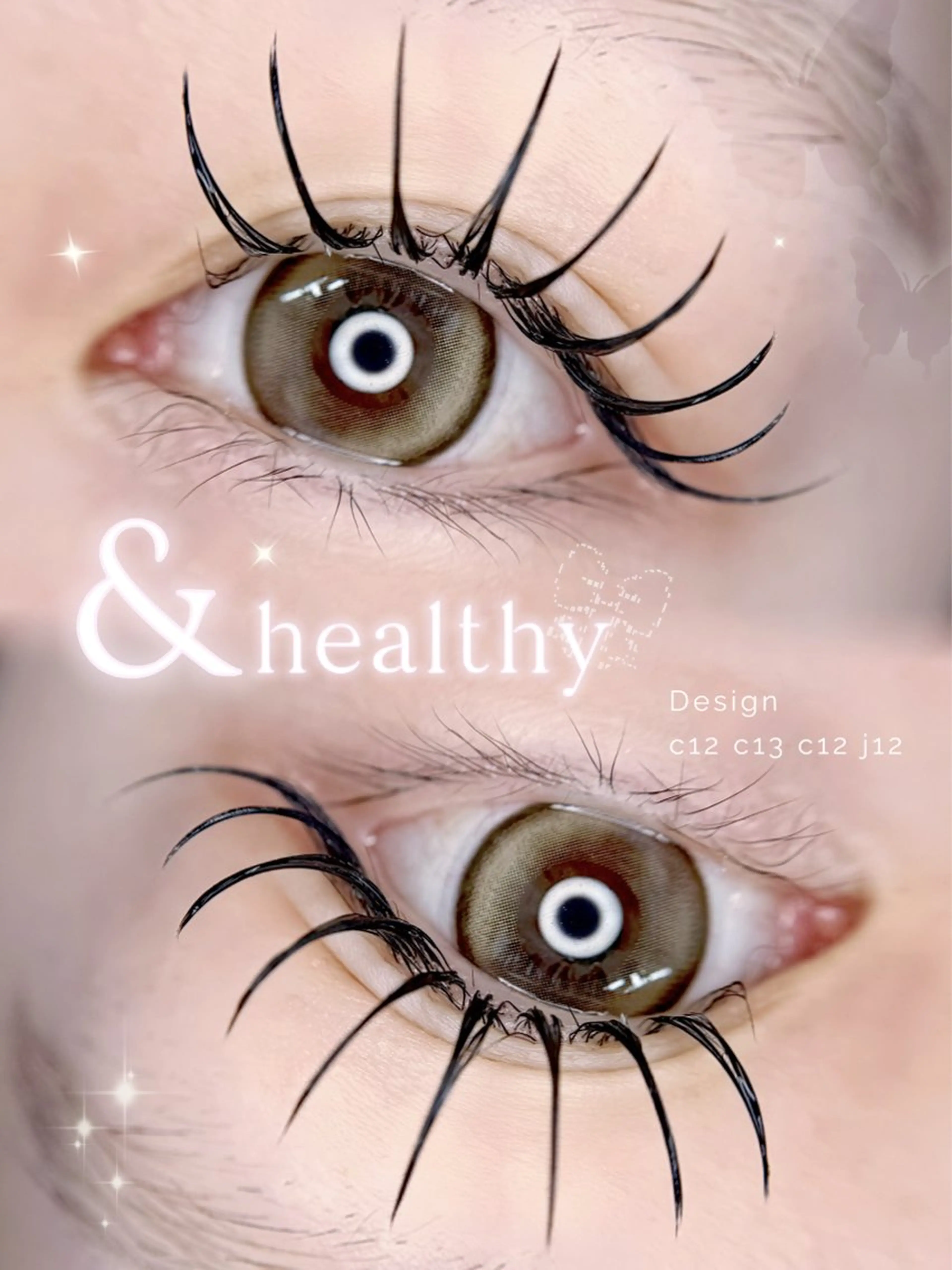 ＆healthy／アンドヘルシー(マツエク➕まつパ)120本(60束)🧁♡Wフラット装着🍒 LED変更+¥1300の写真