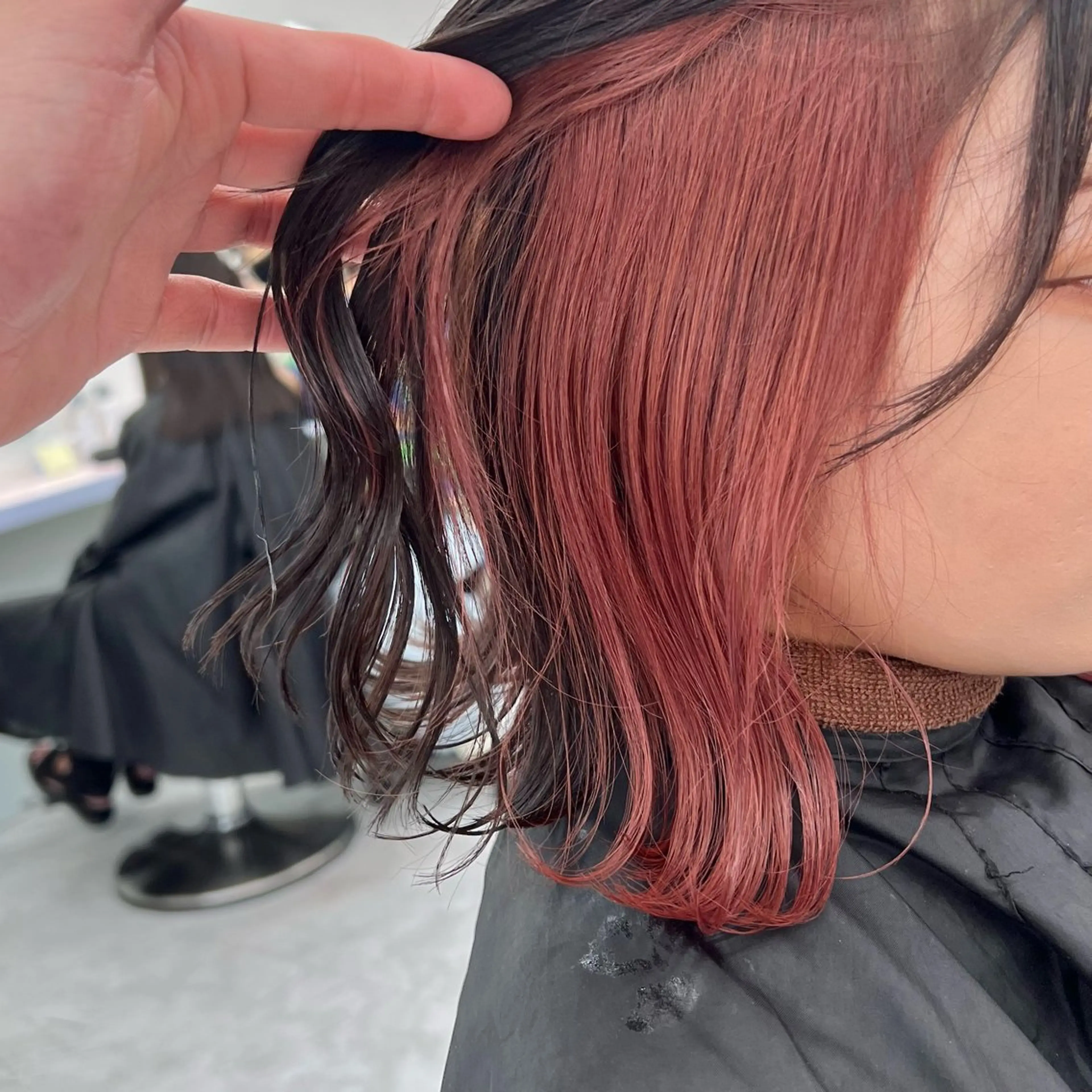 ミディアム カラー ヘアカラー トリートメント ヘッドスパ ヘアセット 韓国スタイル🇰🇷 トレンドレイヤー🪡のヘアスタイル