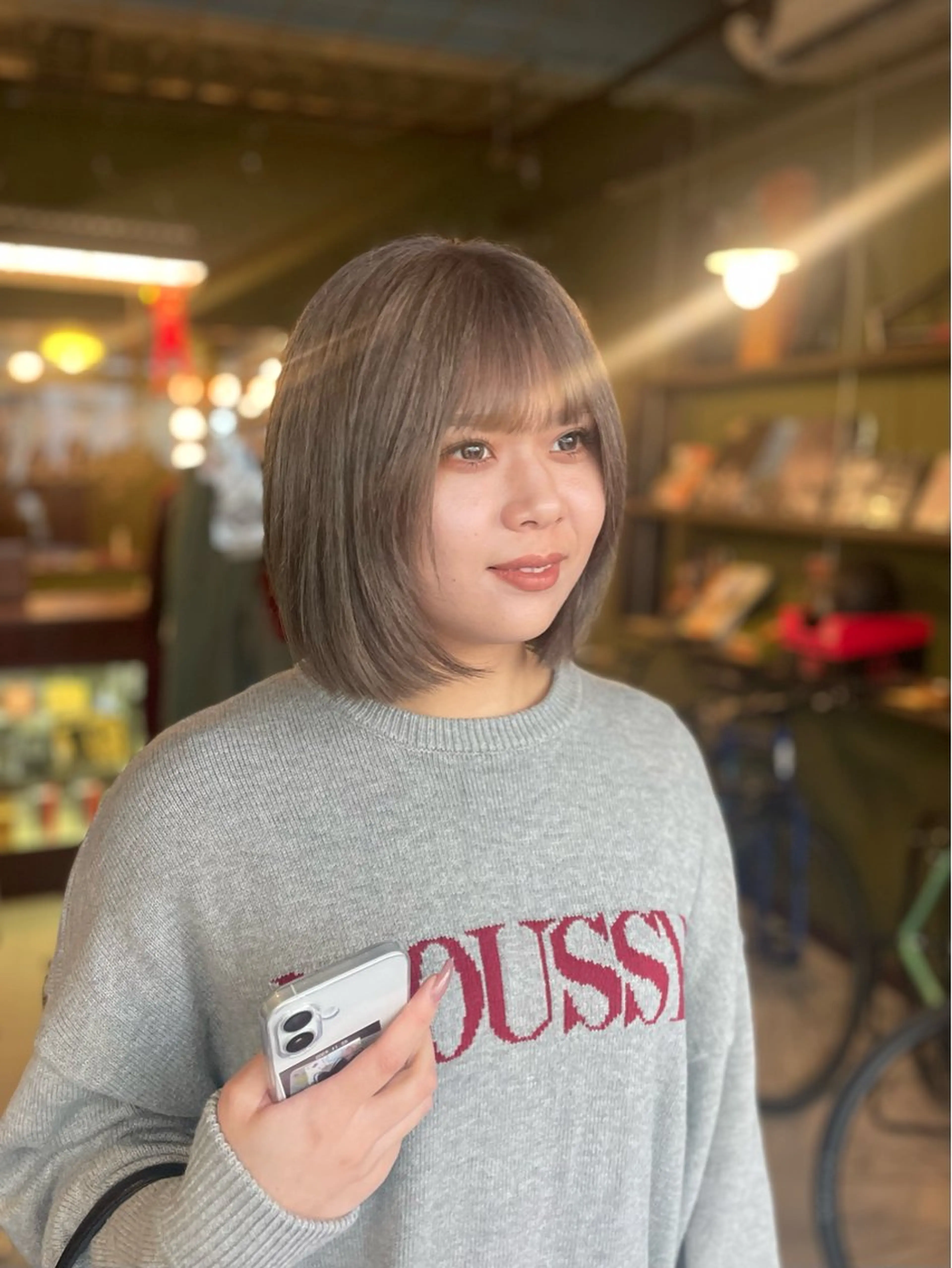 ミディアム カラー カット ヘアカラー トリートメント ヘアセット PATH-hair. storeのヘアスタイル