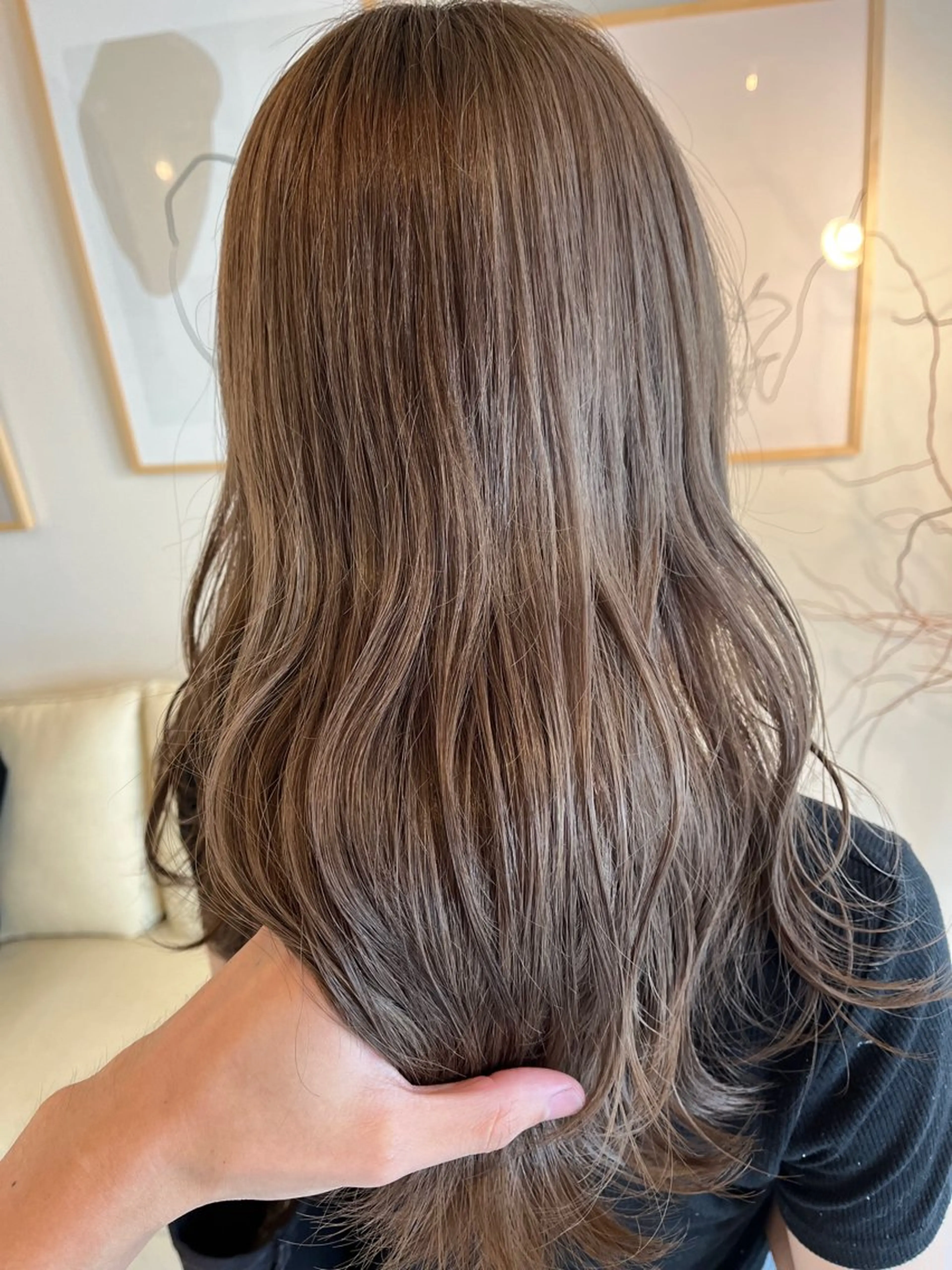 セミロング ダメージレス◎東区/ 艶カラー💫/斉藤拓のヘアスタイル