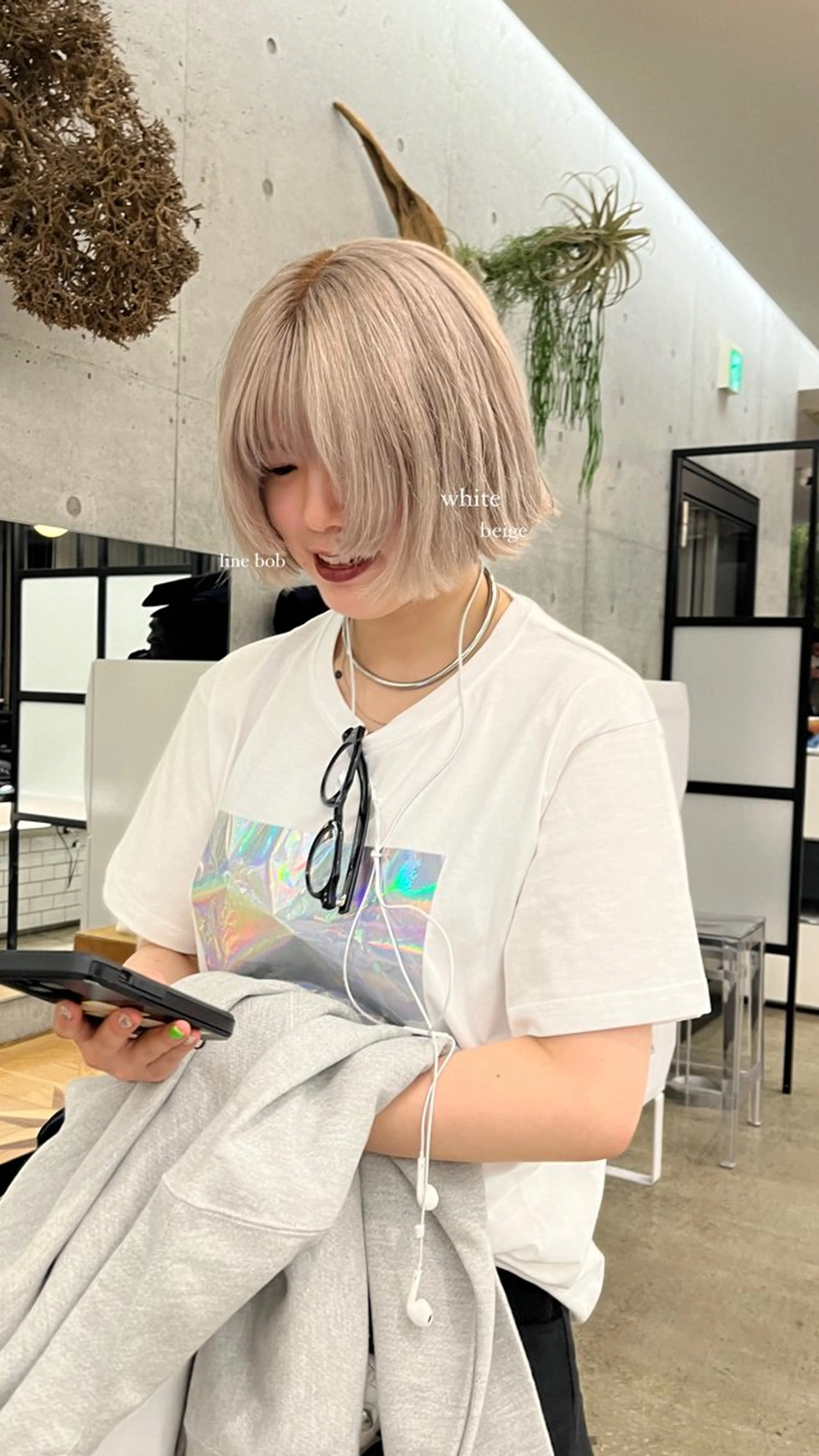 ショート カラー ヘアカラー トリートメント Lomalia Rukaのヘアスタイル