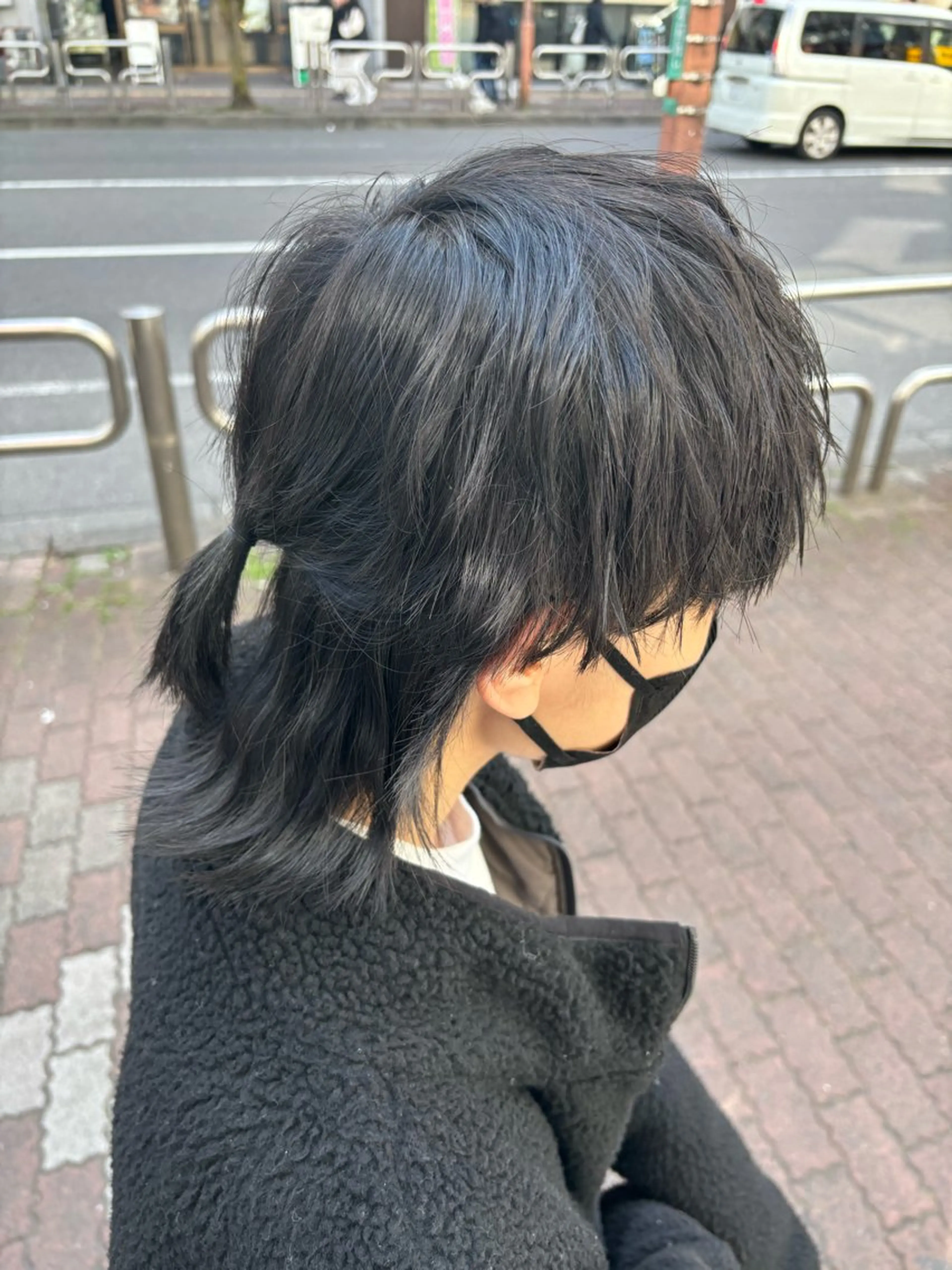 セミロング パーマ ヘアアレンジ メンズ 韓国風/メンズ アイブロウワックスの眉毛・アイブロウイメージ