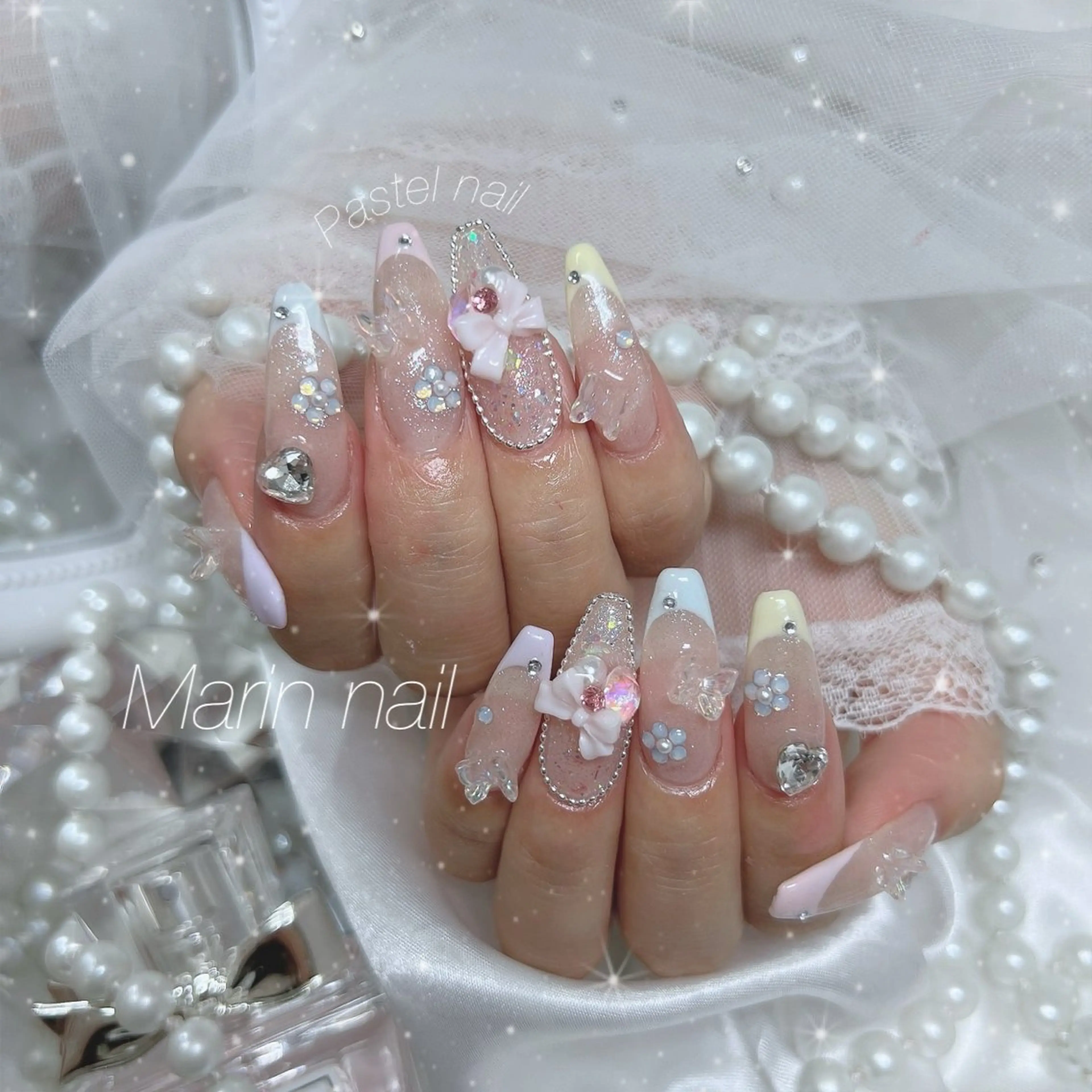 ネイル 春ネイル ネイルチップ Marin nailのネイルデザイン