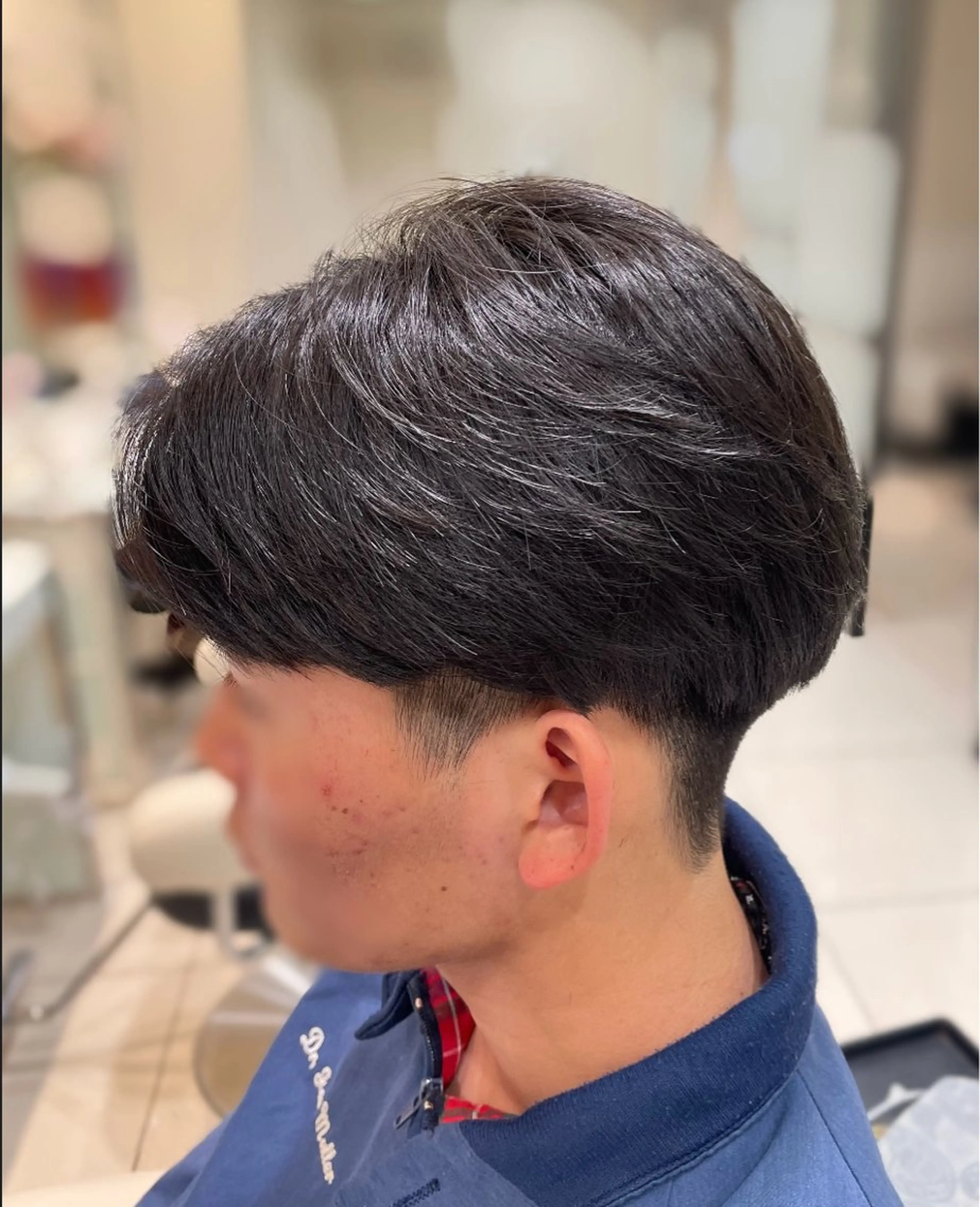 パーマ メンズ メンズパーマ ニュアンスパーマ カット パーマ センターパート 川島爽楽のヘアスタイル