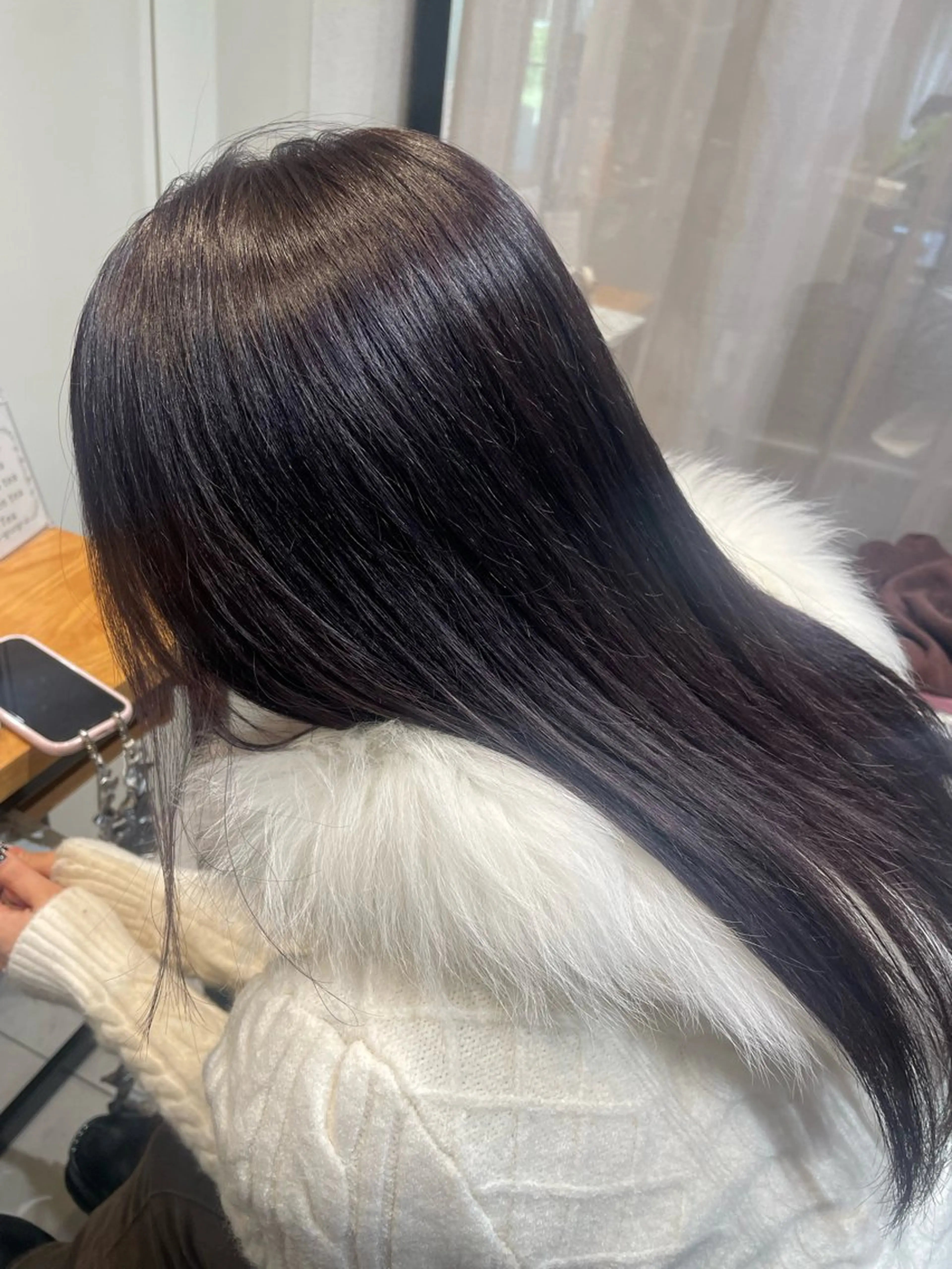 ロング アッシュ ハルカ/暖色カラー/ ブリーチカラーのヘアスタイル