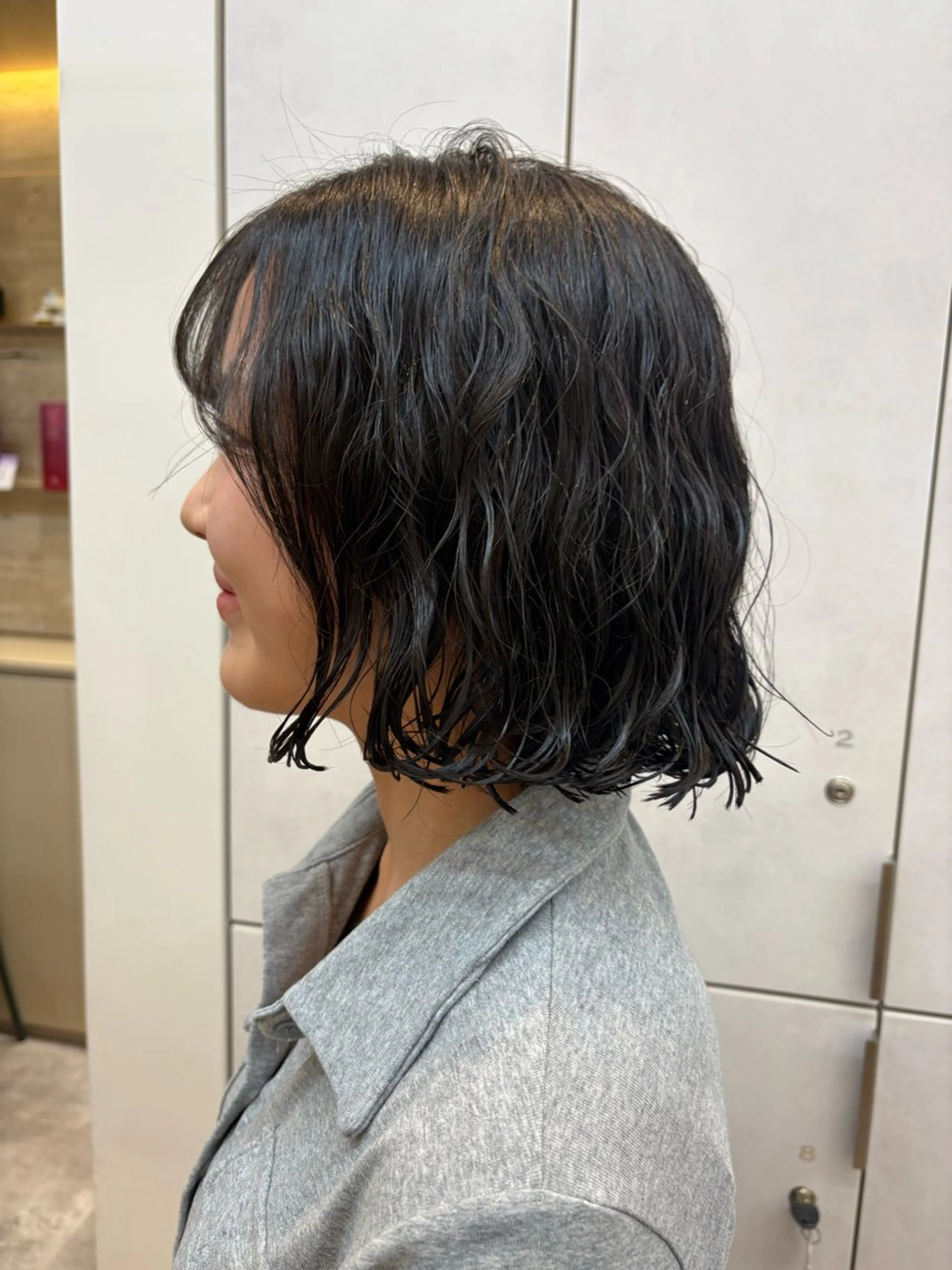 ショート レイヤー/ウルフ/ 縮毛矯正/照井友梨のヘアスタイル