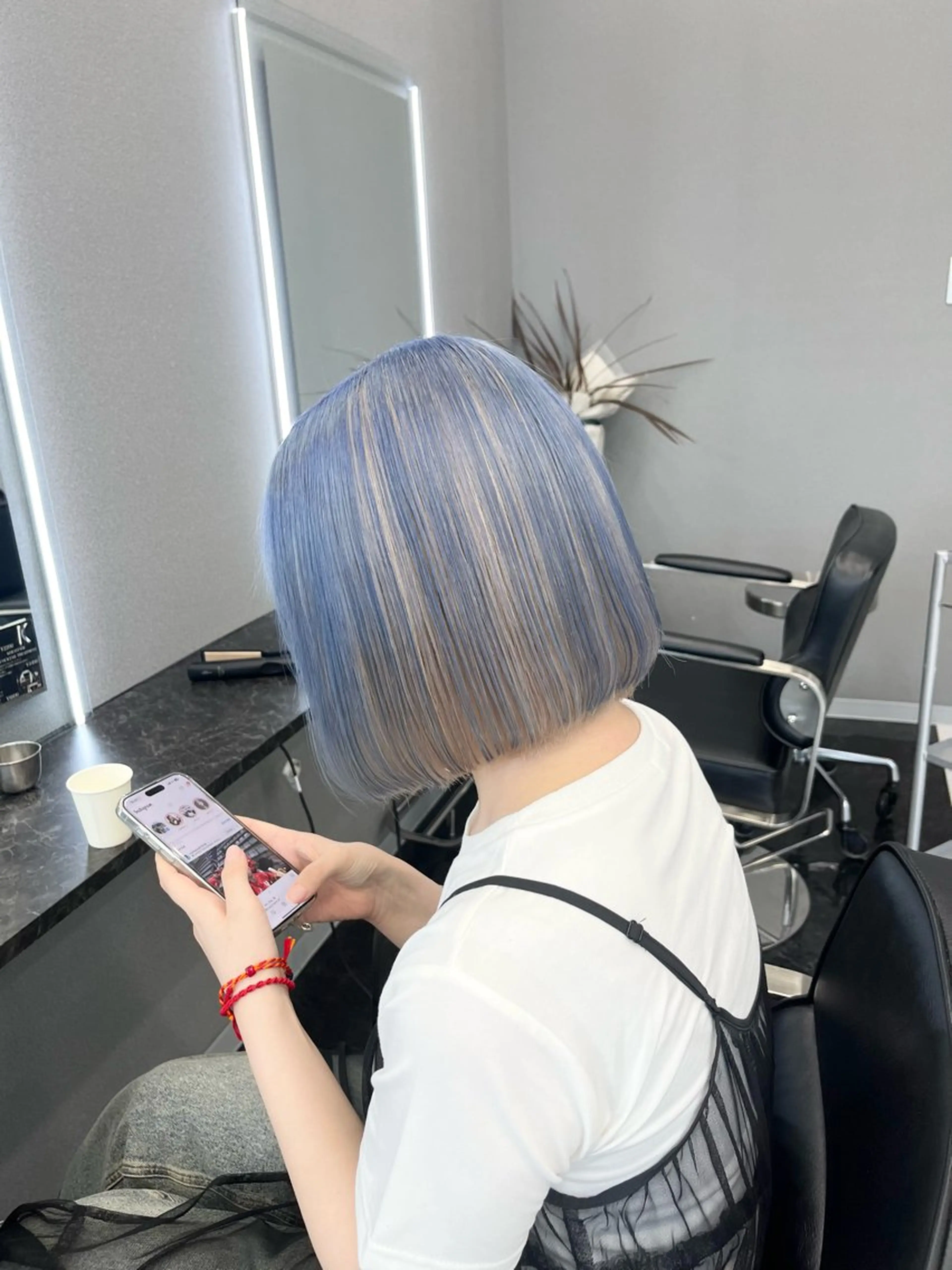 ミディアム カラー 韓国ヘア🖤/透明感 shihoのヘアスタイル